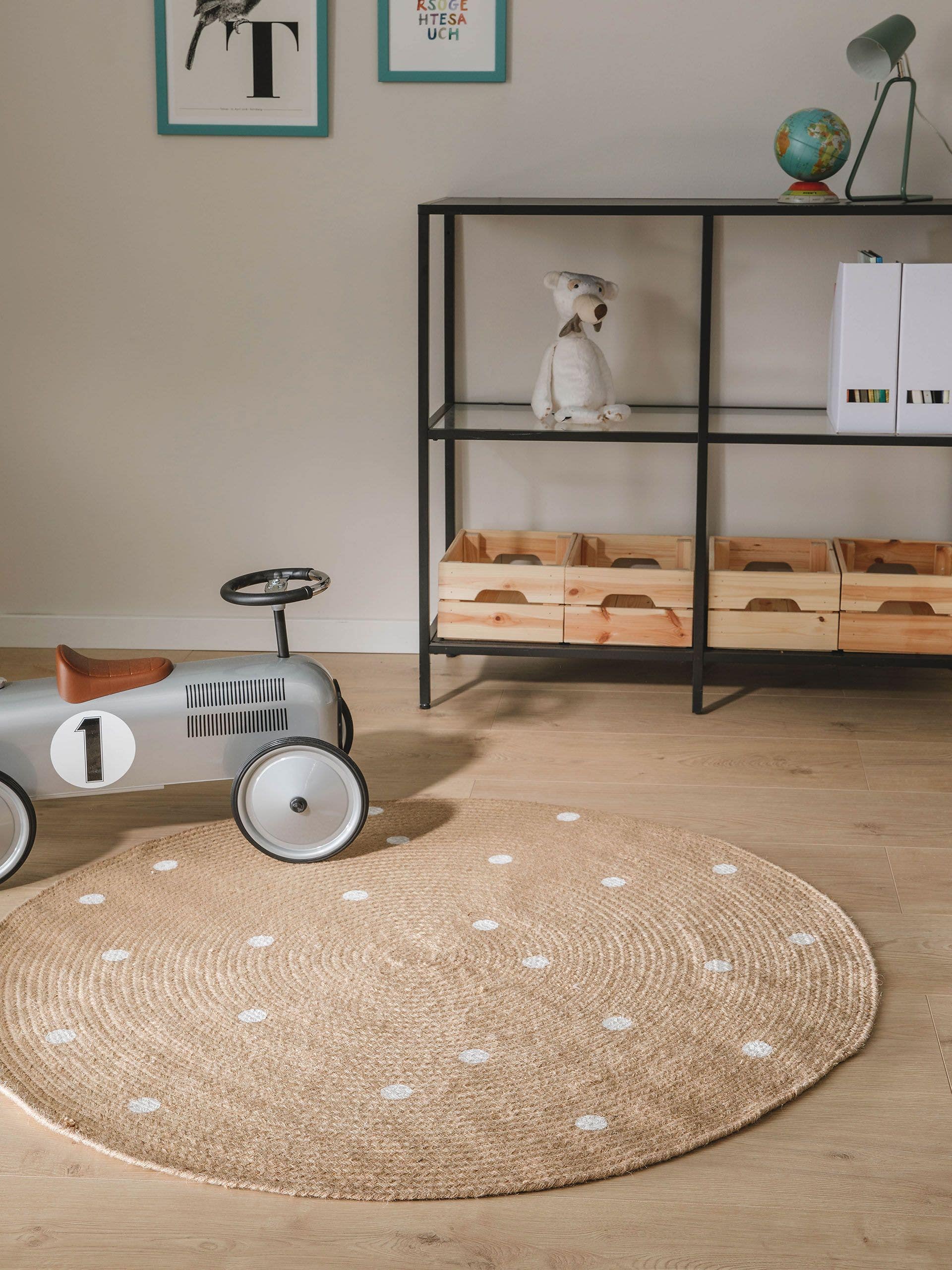 Tapis enfant Pippa marron clair