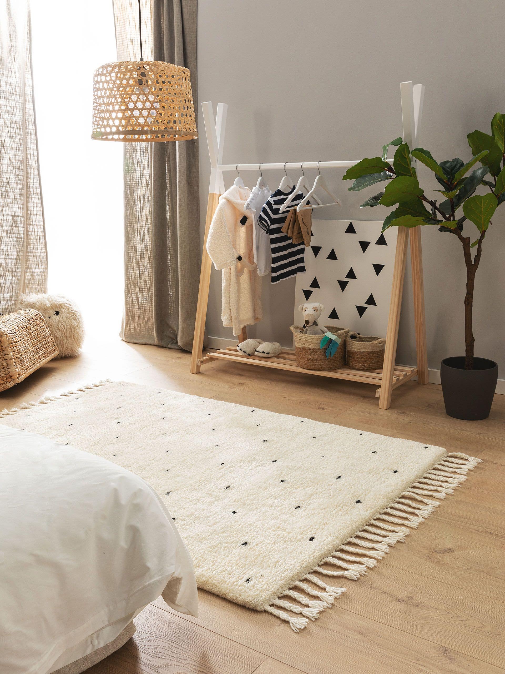 Kinderteppich Theo Cream