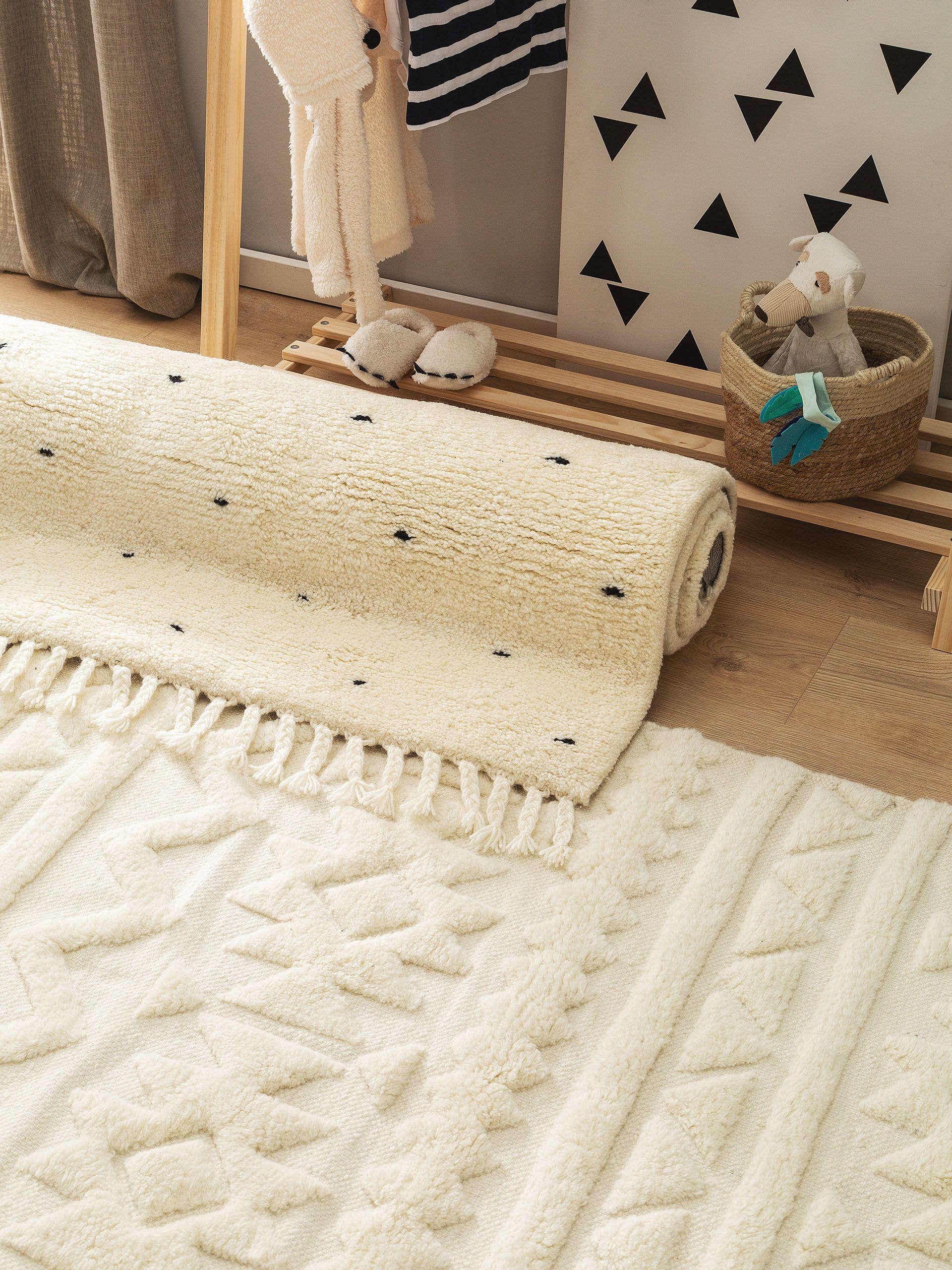Kinderteppich Theo Cream