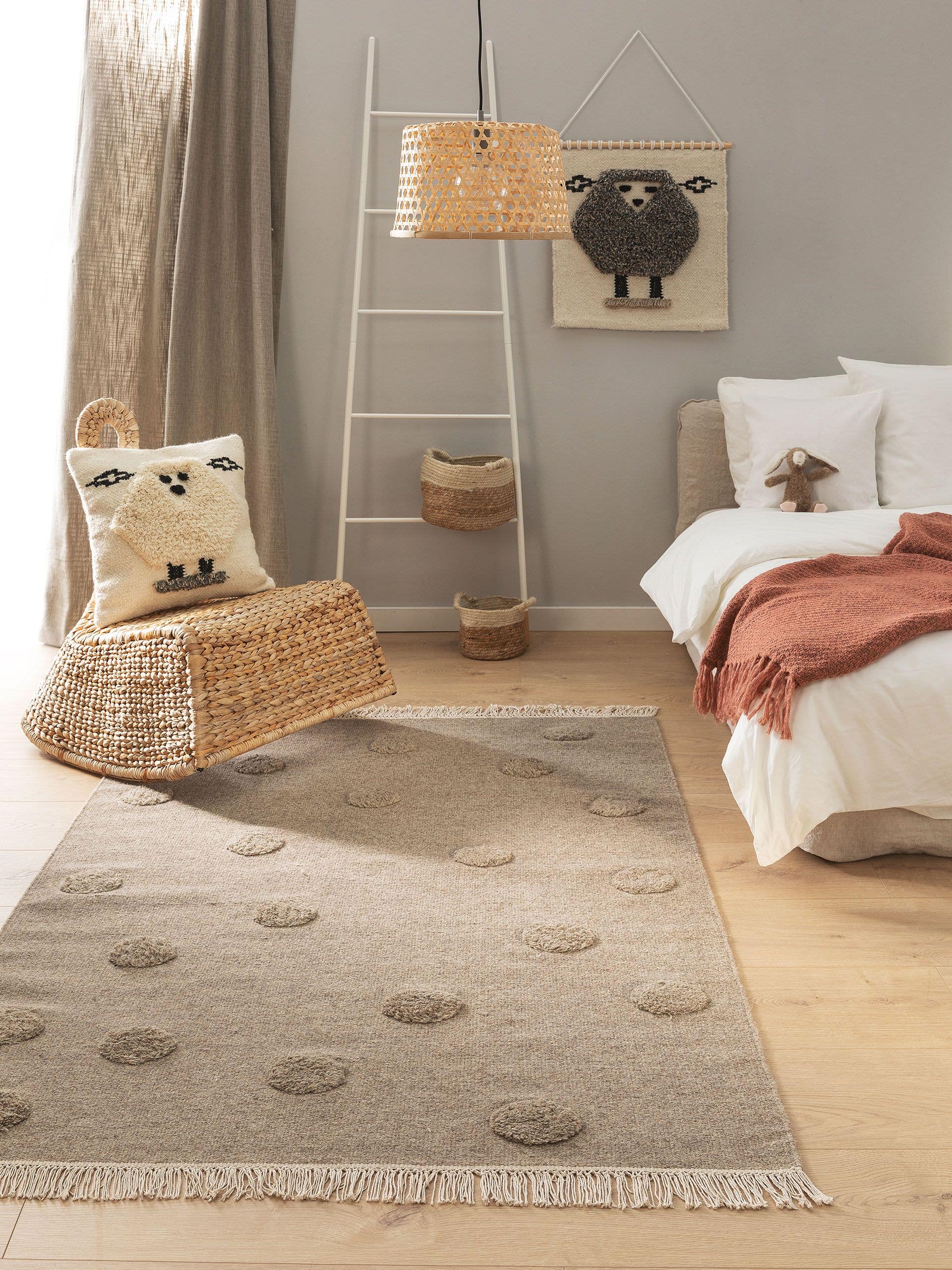 Tapis enfant Carlson Taupe
