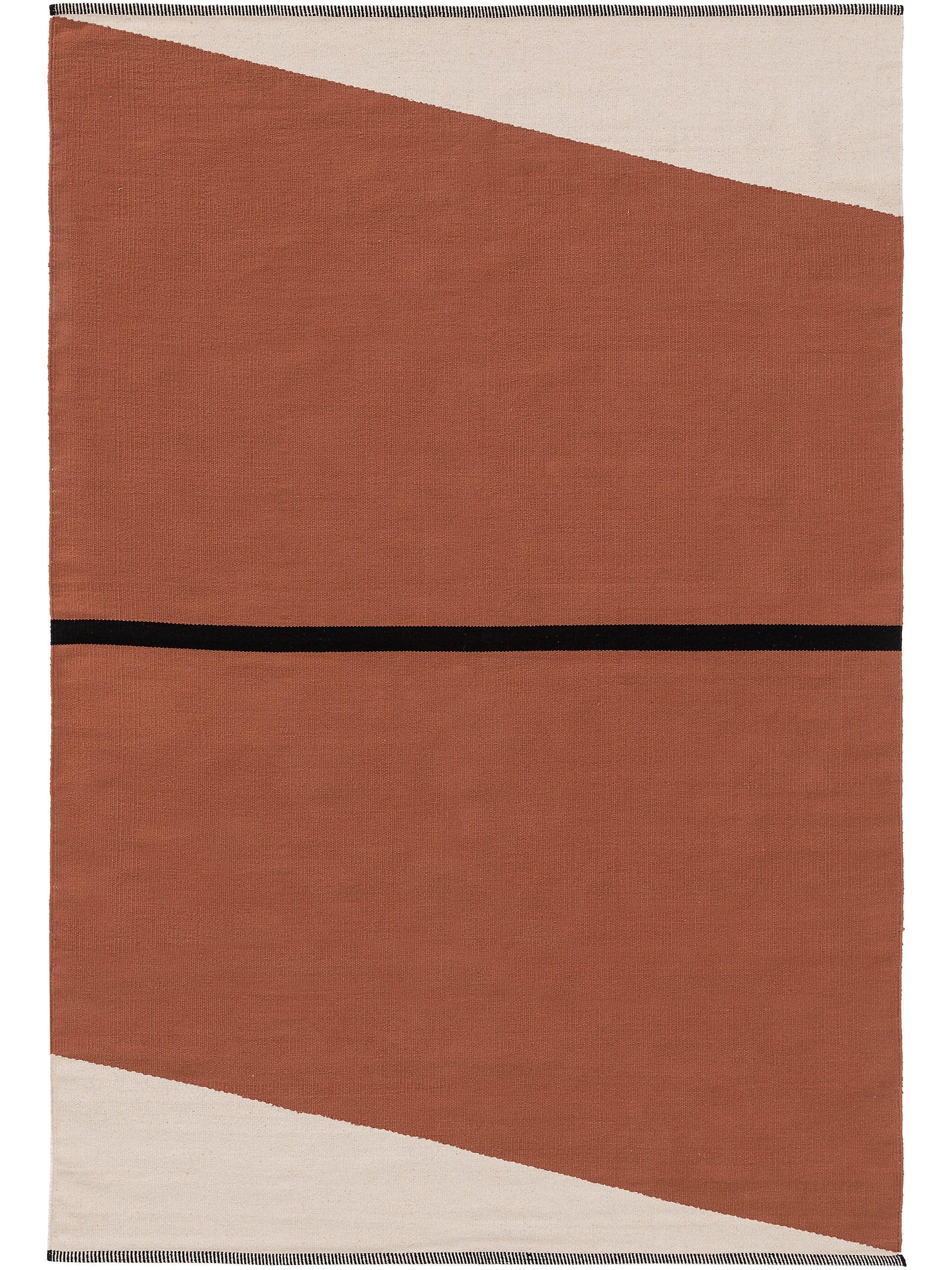 Tapis coton terre cuite Lenny