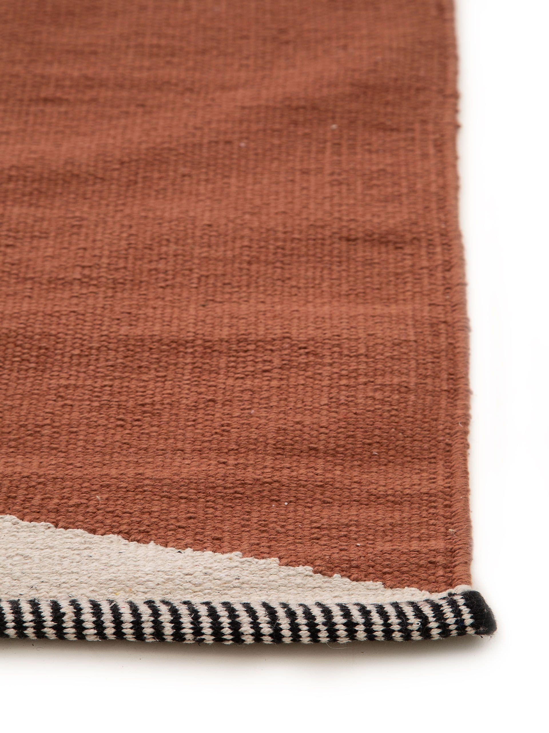 Tapis coton terre cuite Lenny