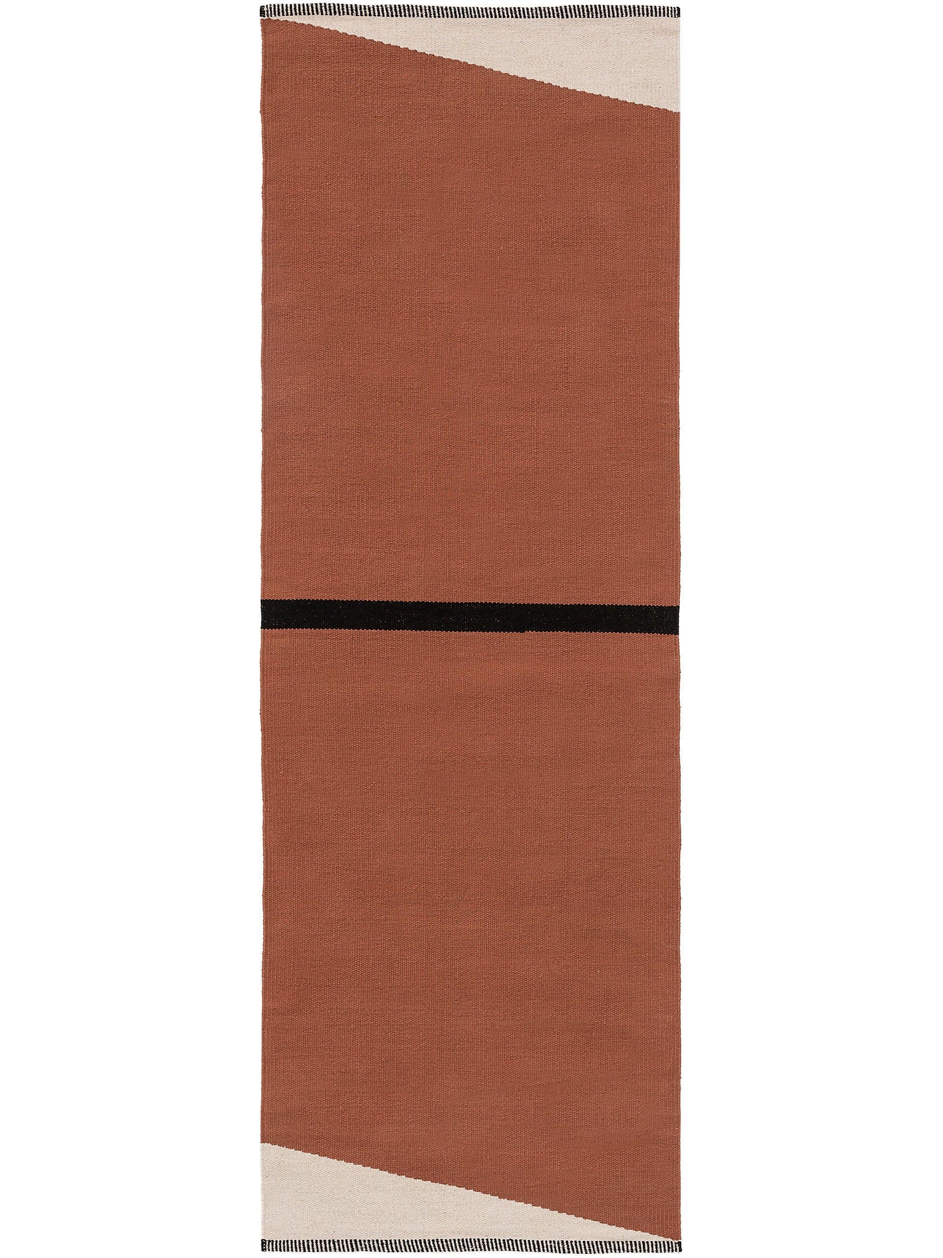Tapis coton terre cuite Lenny