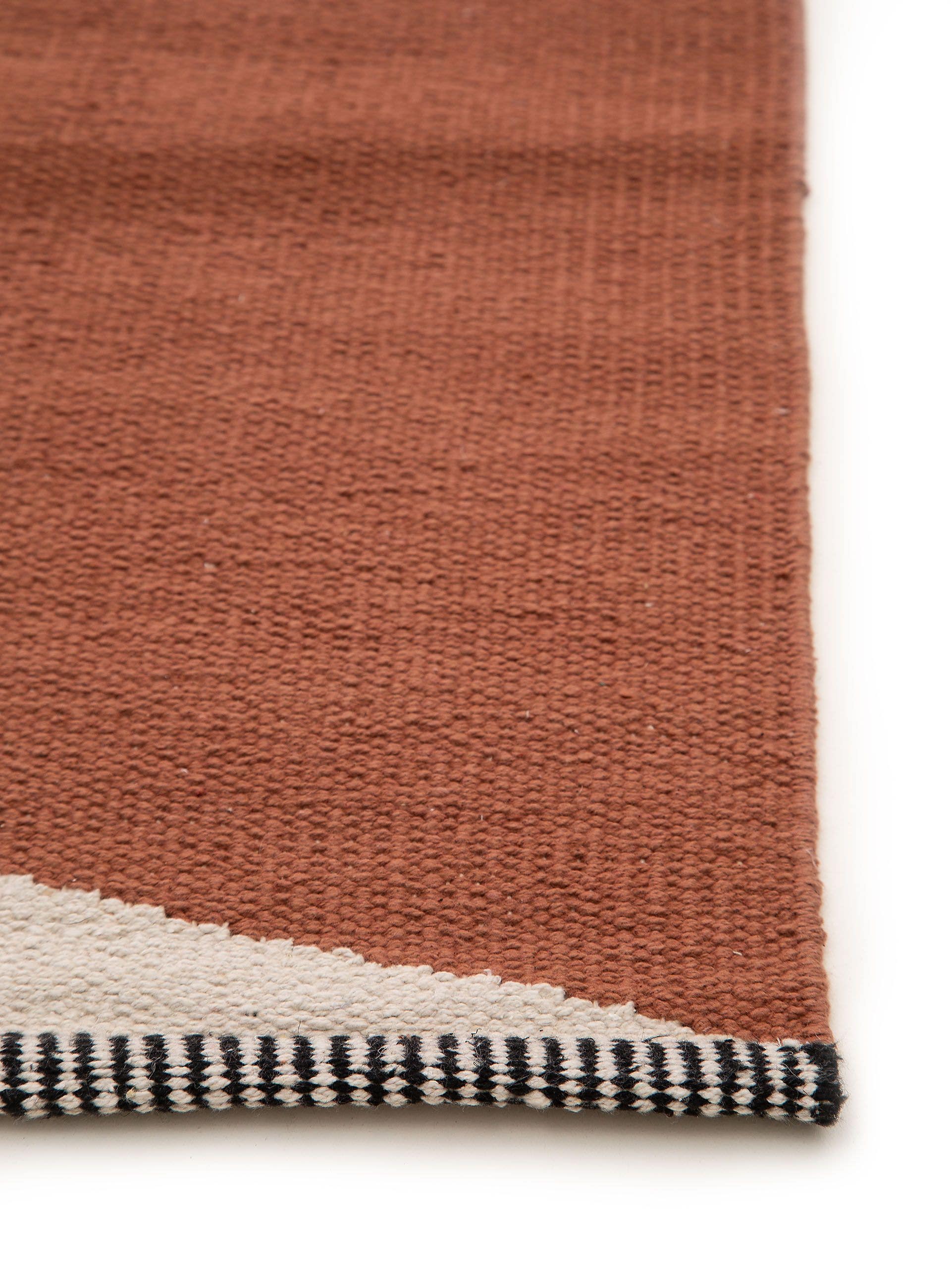 Tapis coton terre cuite Lenny