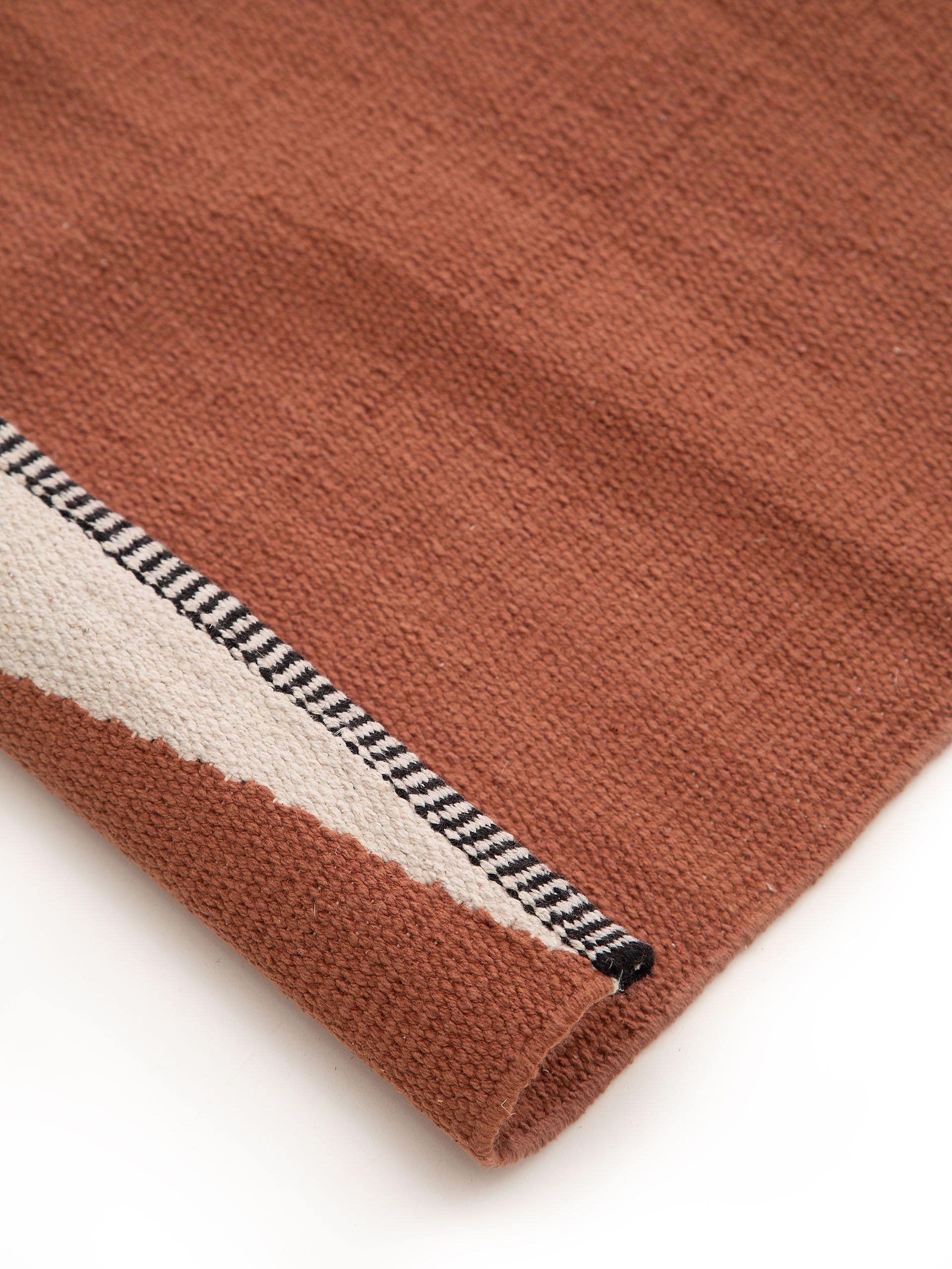 Tapis coton terre cuite Lenny