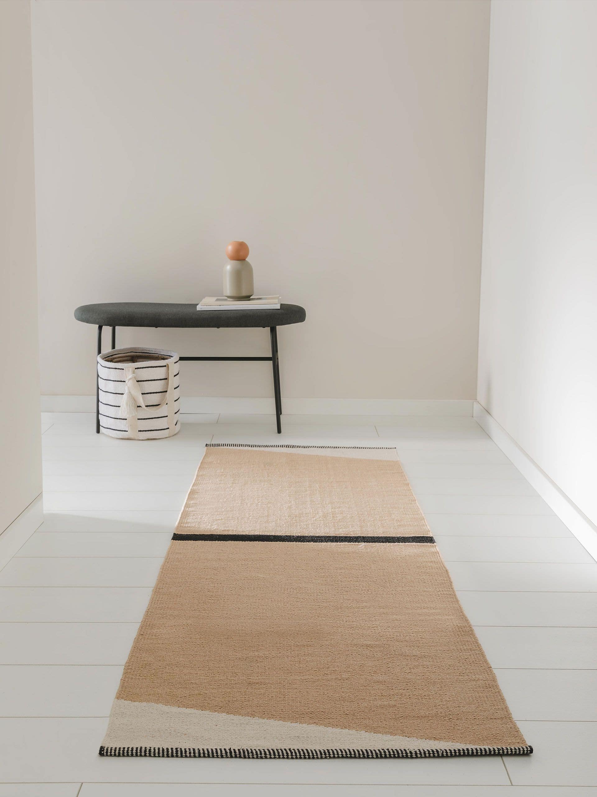 Tapis coton terre cuite Lenny