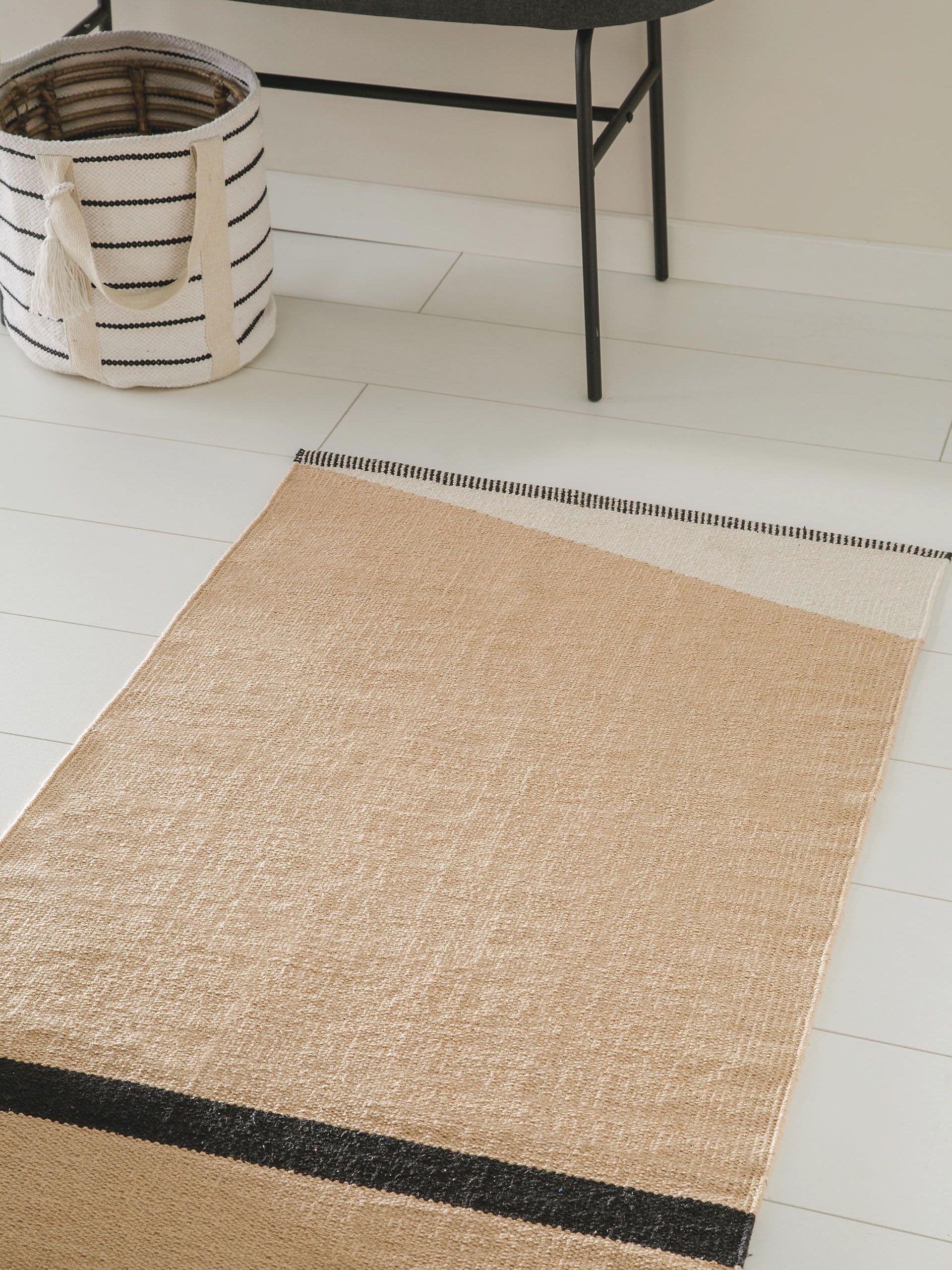Tapis coton terre cuite Lenny