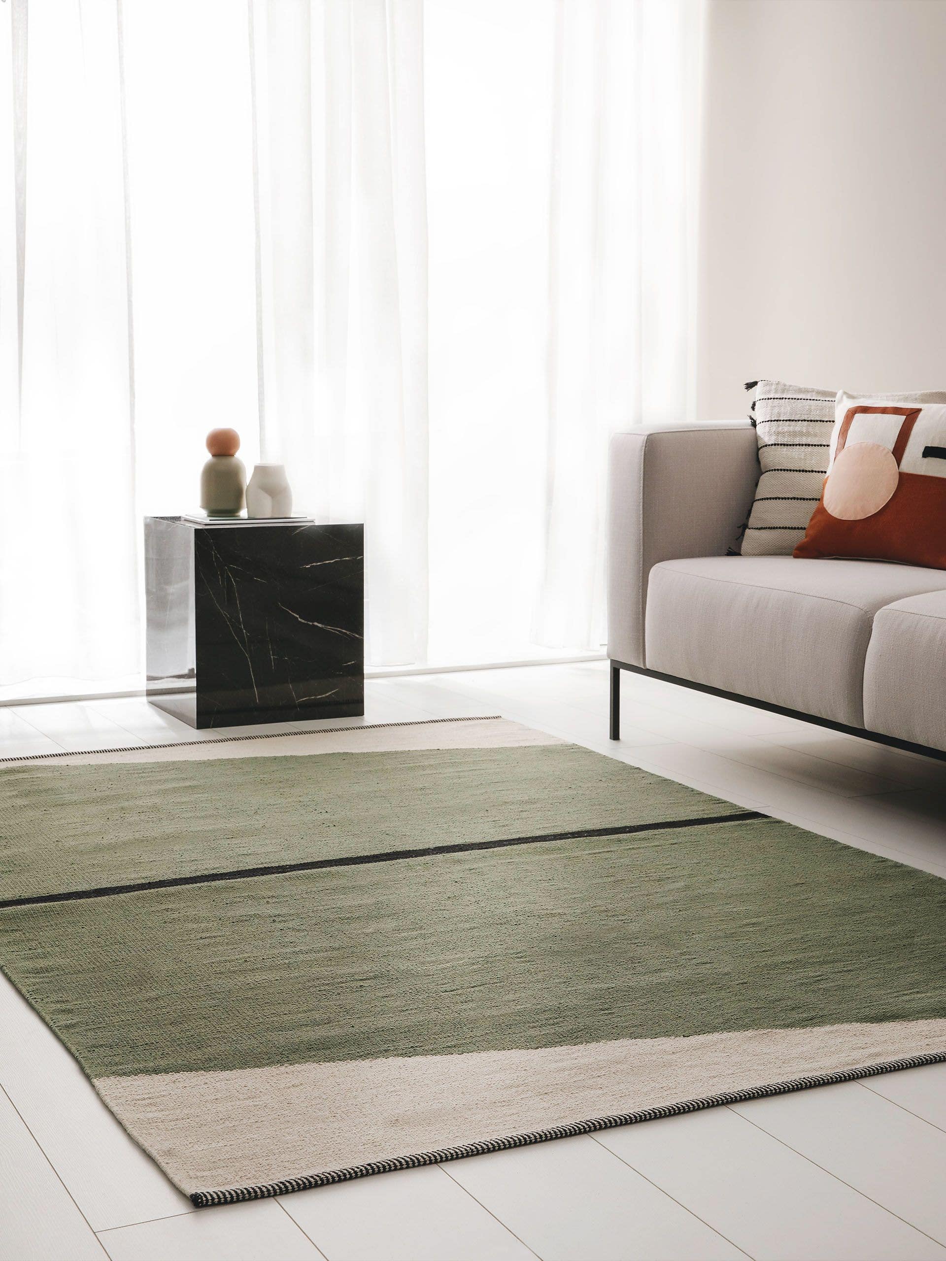 Tapis coton terre cuite Lenny