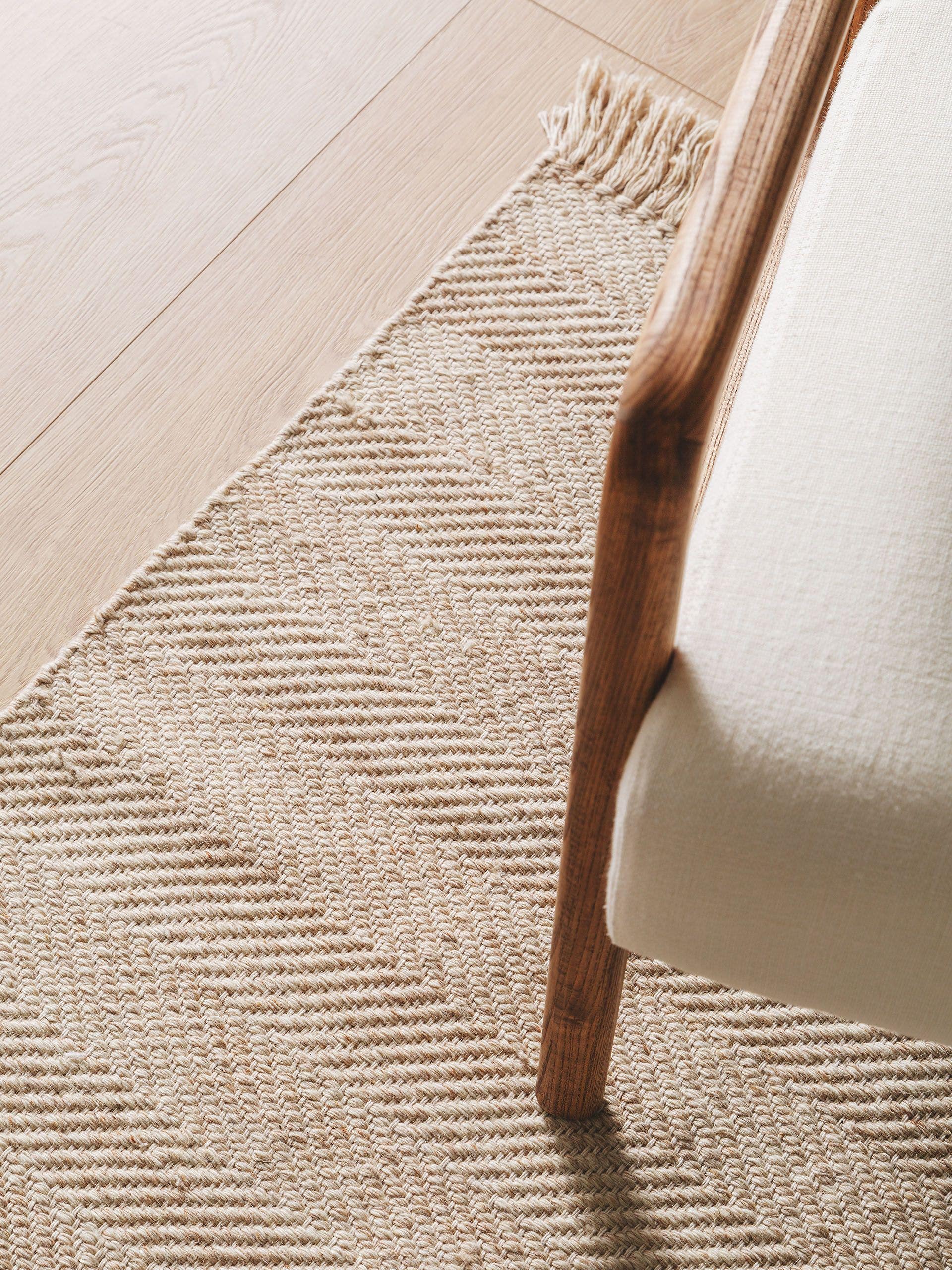 Tapis en laine Lars gris clair