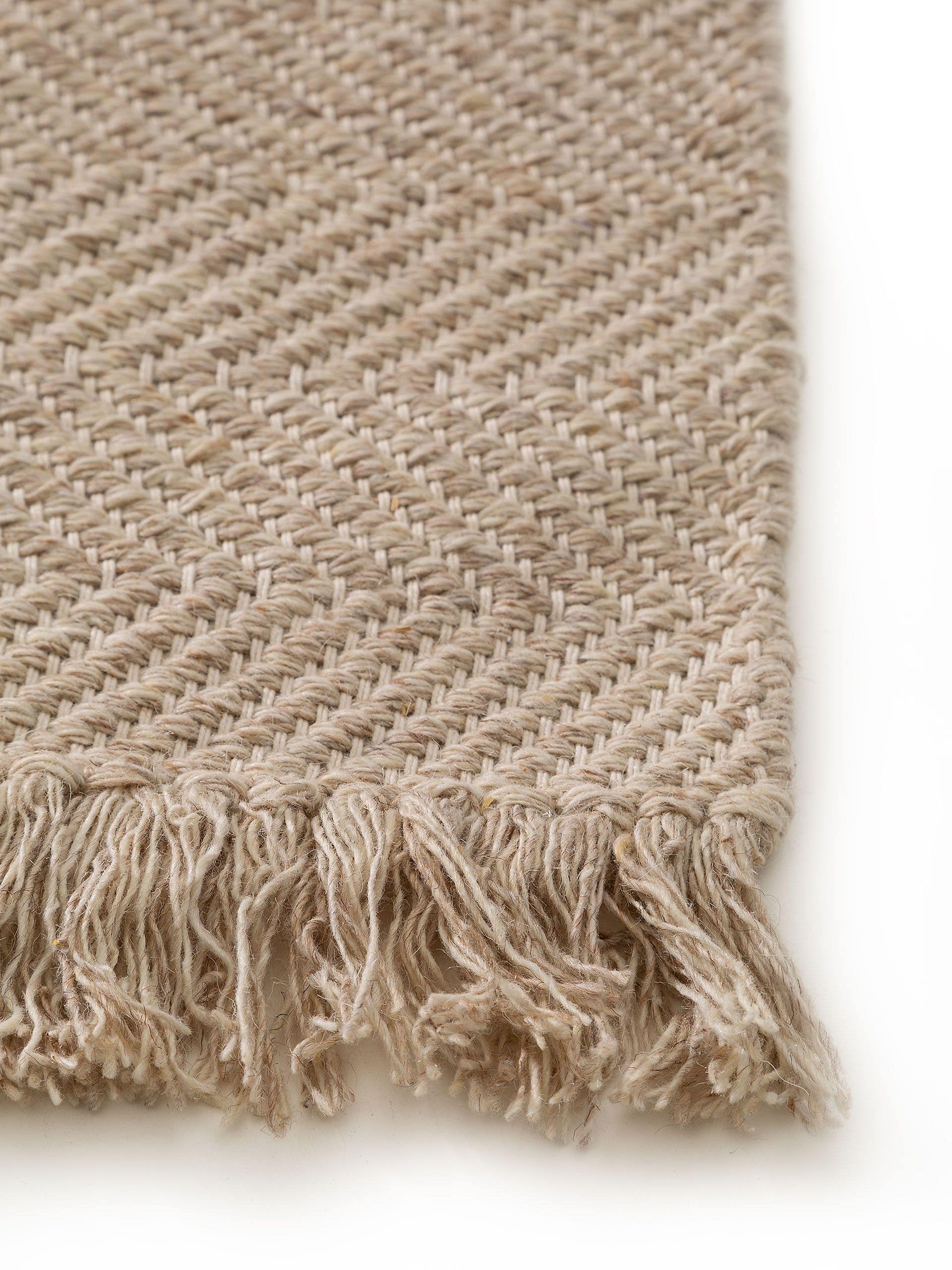 Tapis en laine Lars gris clair