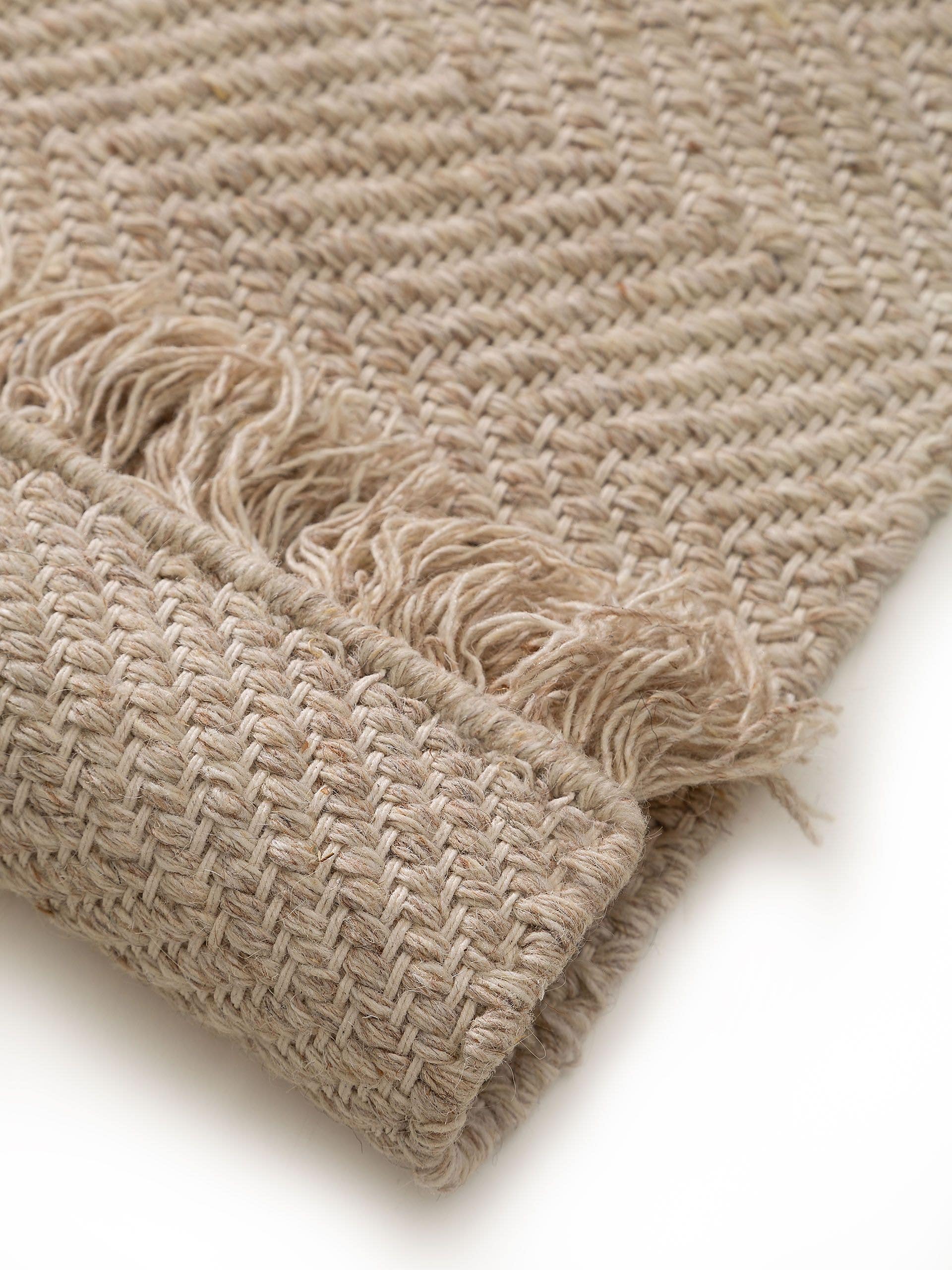 Tapis en laine Lars gris clair