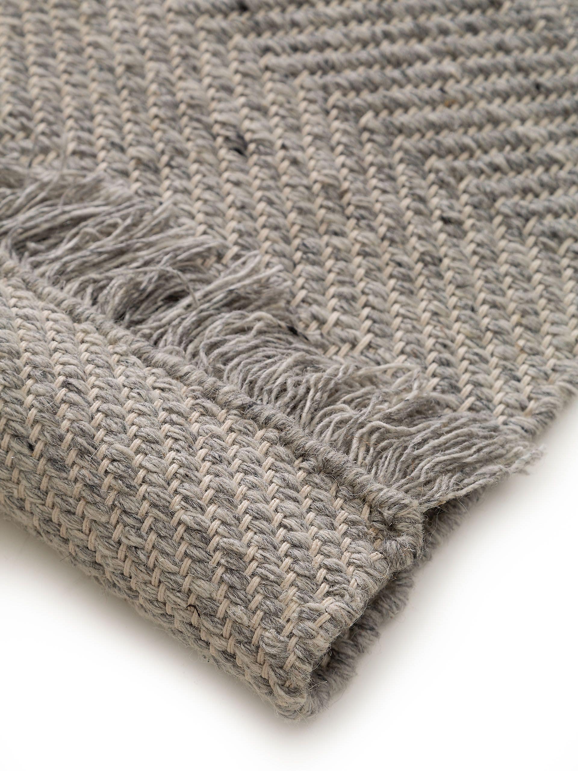 Tapis en laine Lars gris clair