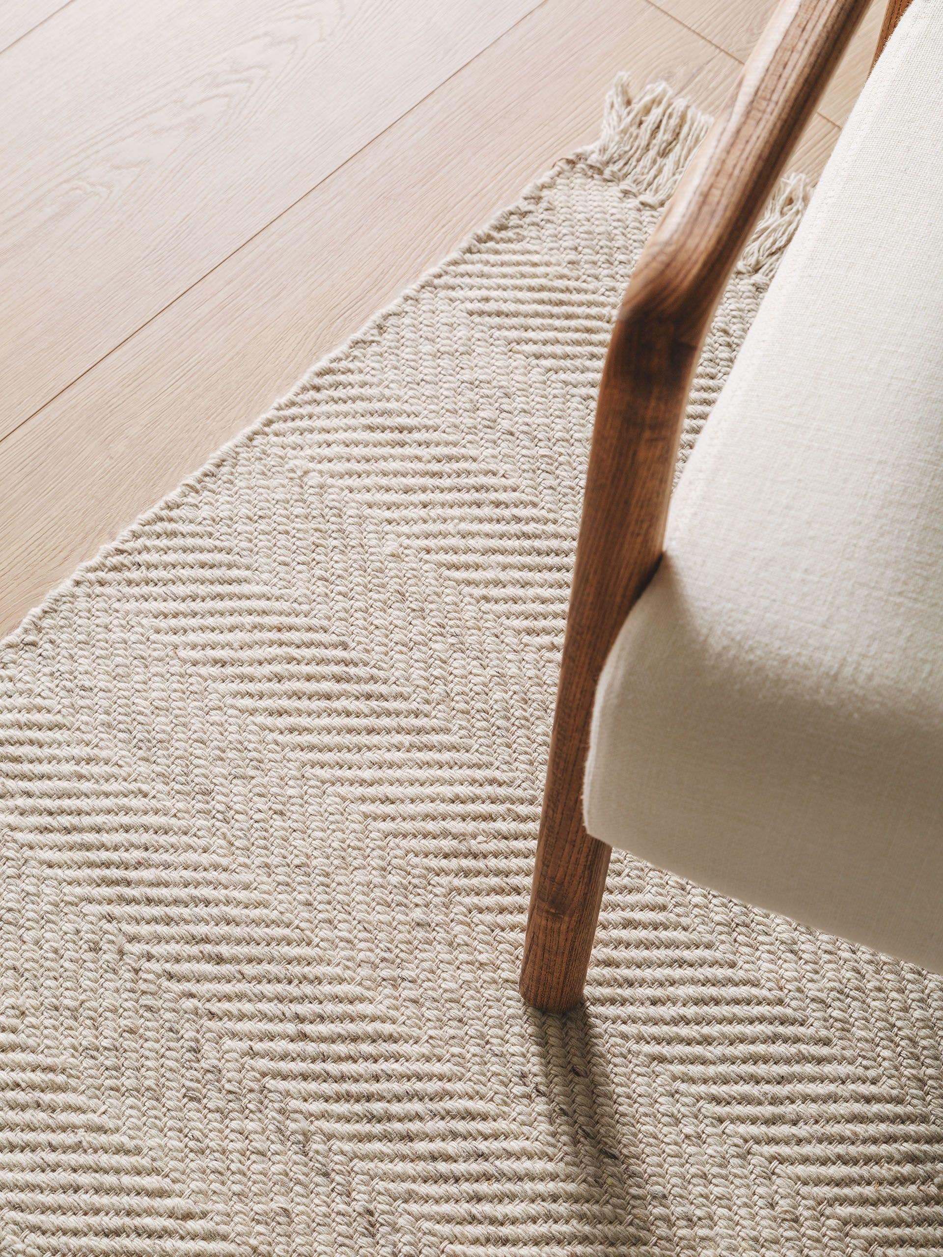 Tapis en laine Lars gris clair