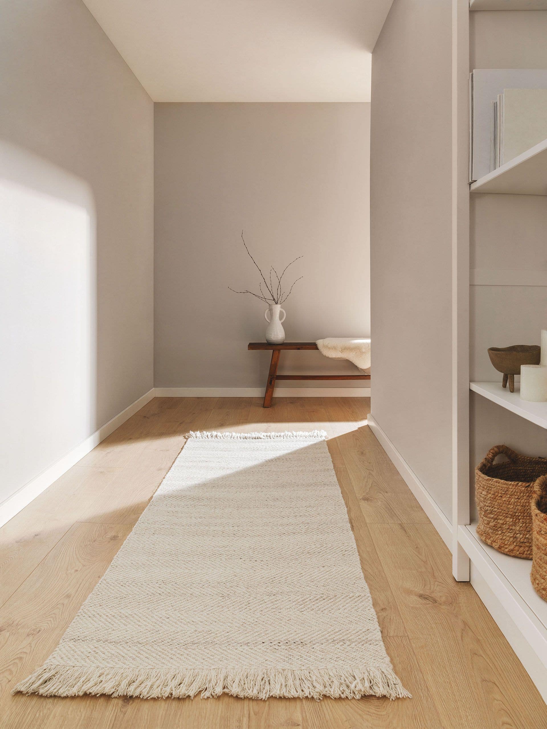 Tapis en laine Lars gris clair