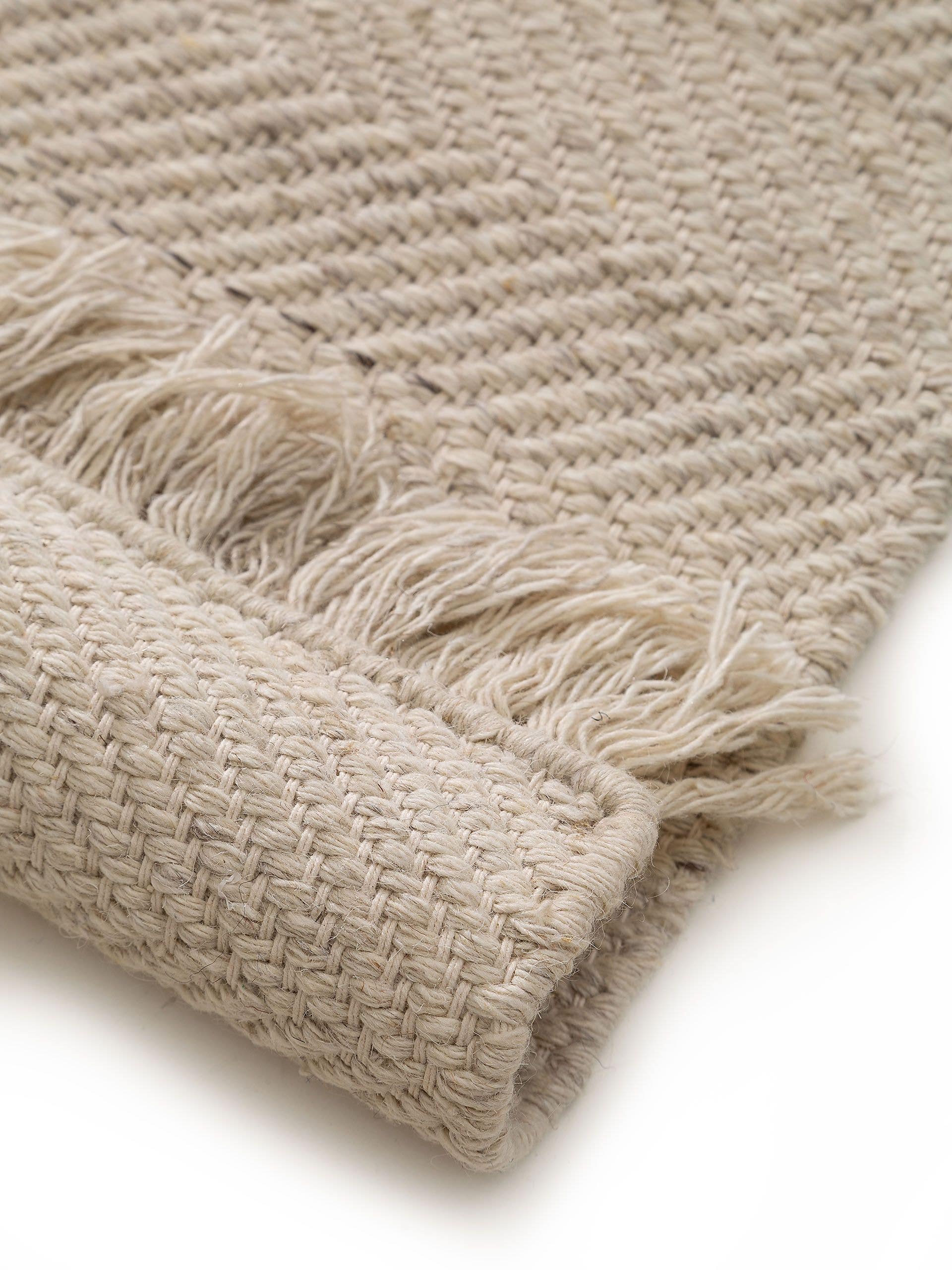 Tapis en laine Lars gris clair