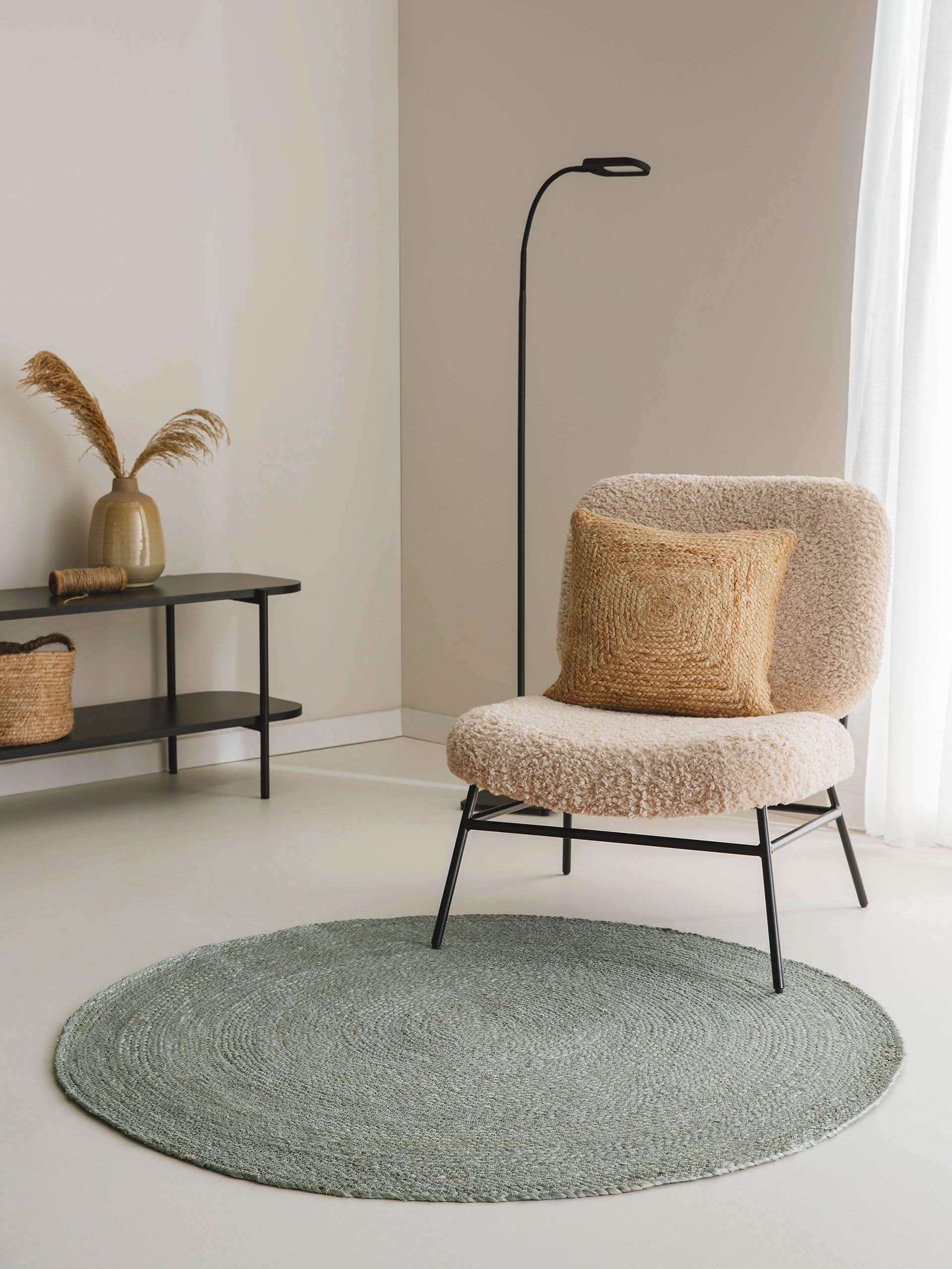 Tapis en jute Jutta Ivoire