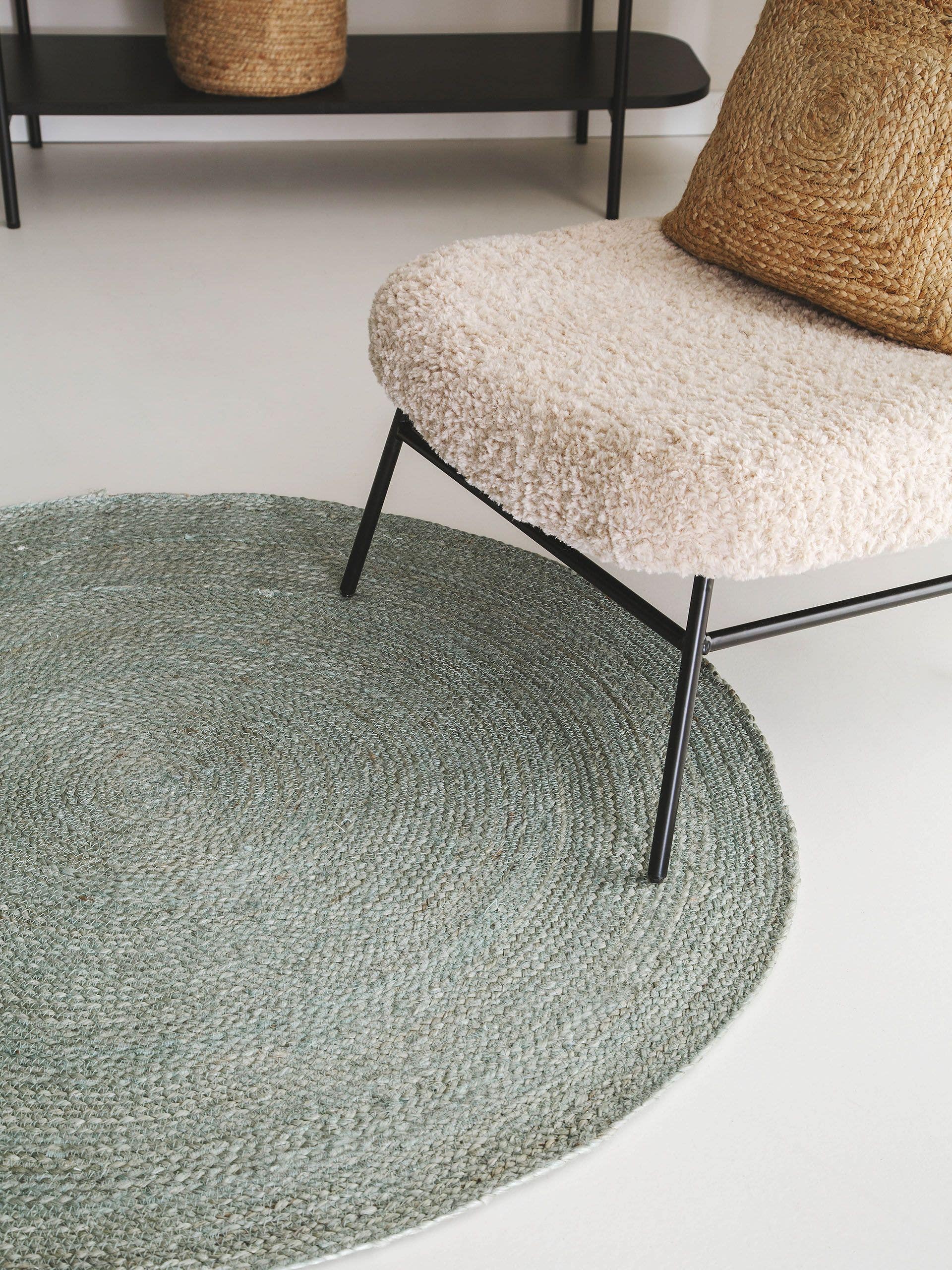 Tapis en jute Jutta Ivoire