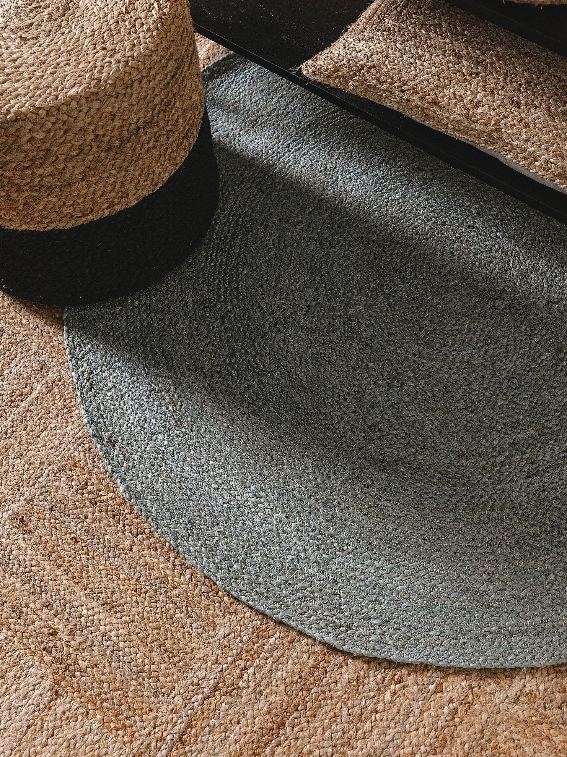 Tapis en jute Jutta Ivoire