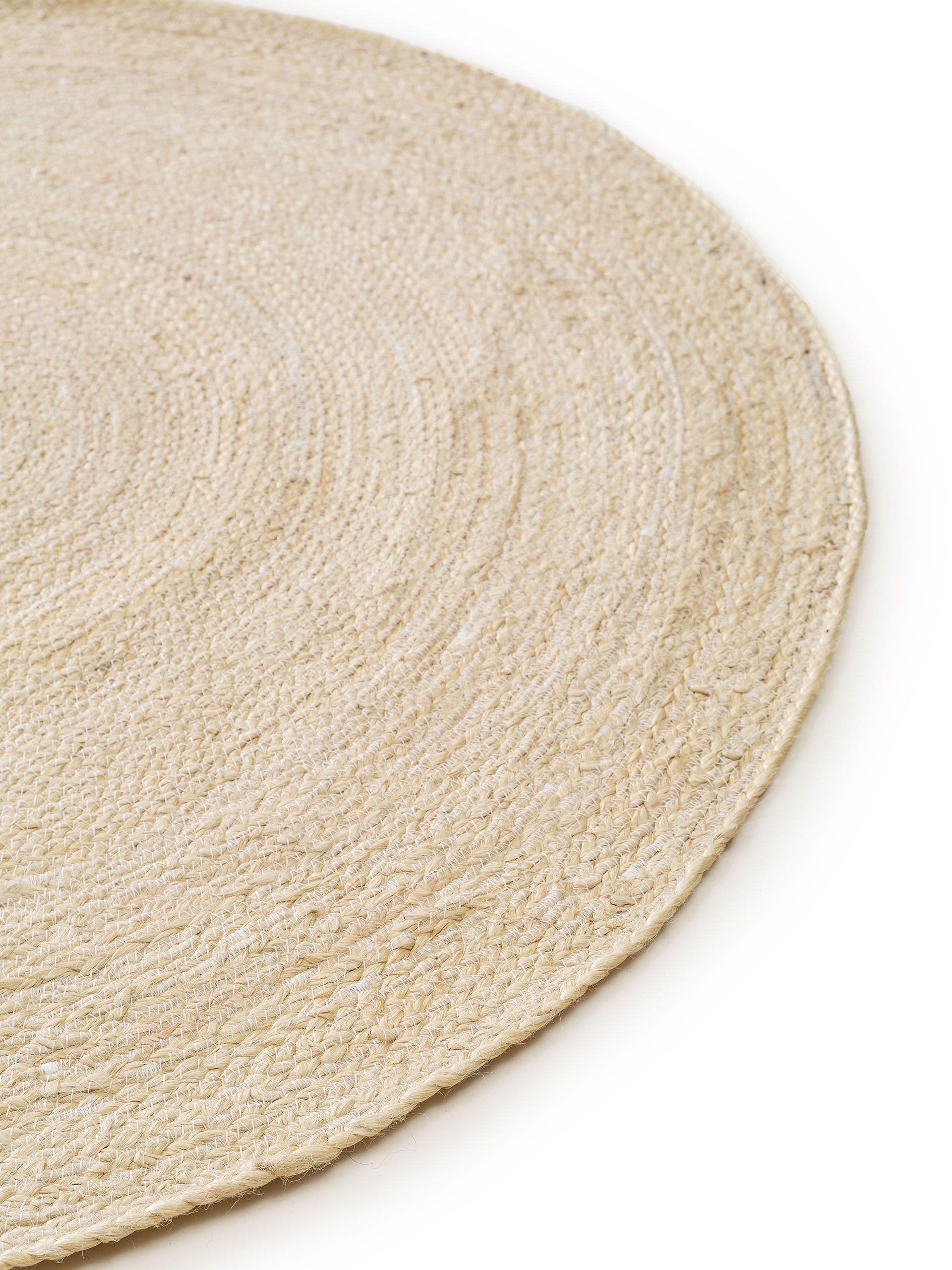 Tapis en jute Jutta Ivoire