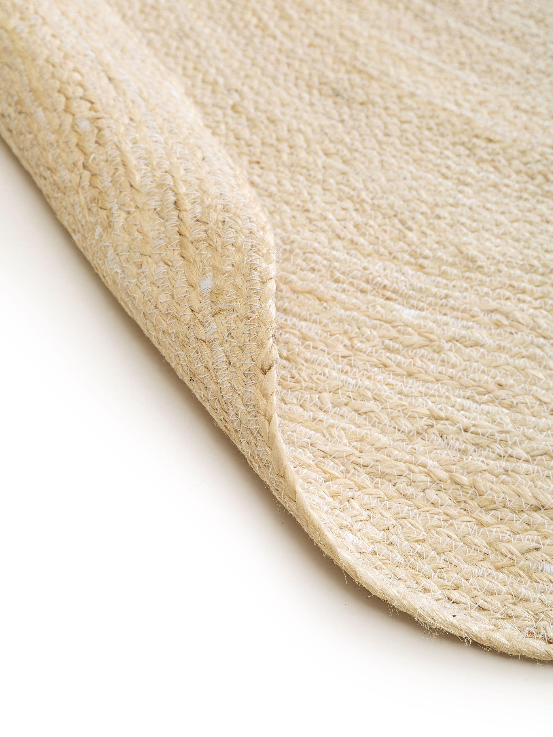 Tapis en jute Jutta Ivoire