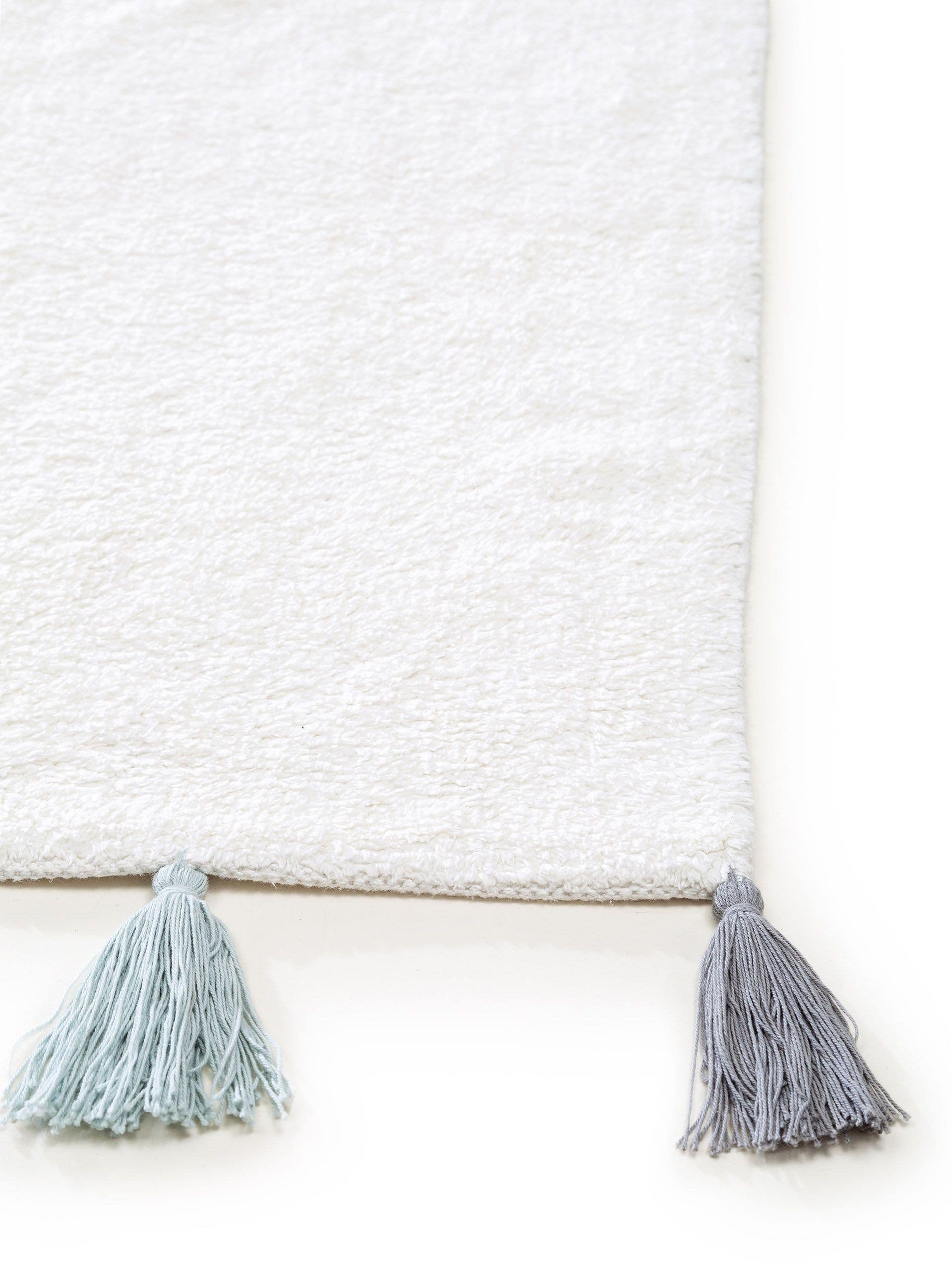 Tapis enfant lavable Malu Bleu