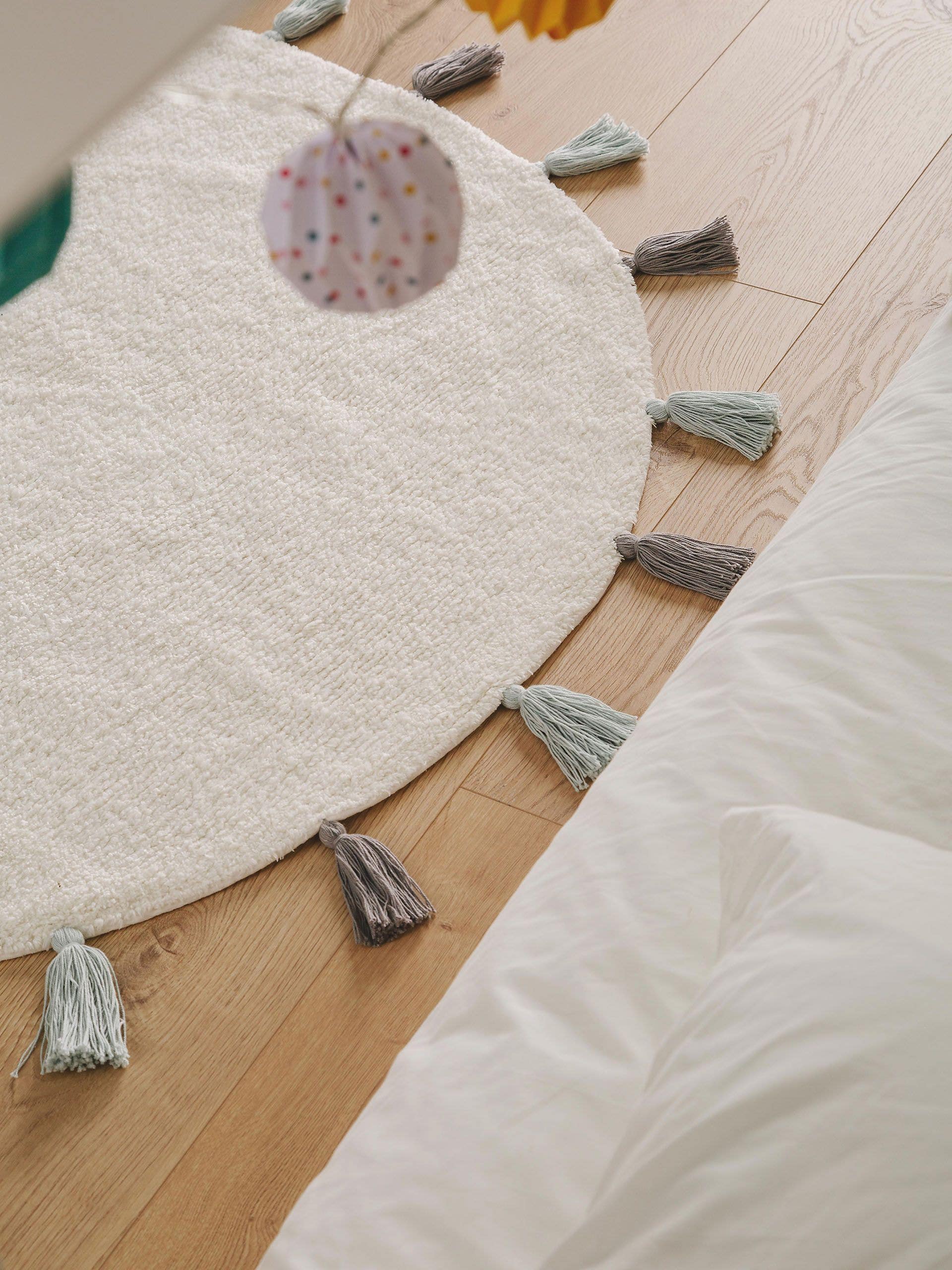 Tapis enfant lavable Malu Bleu
