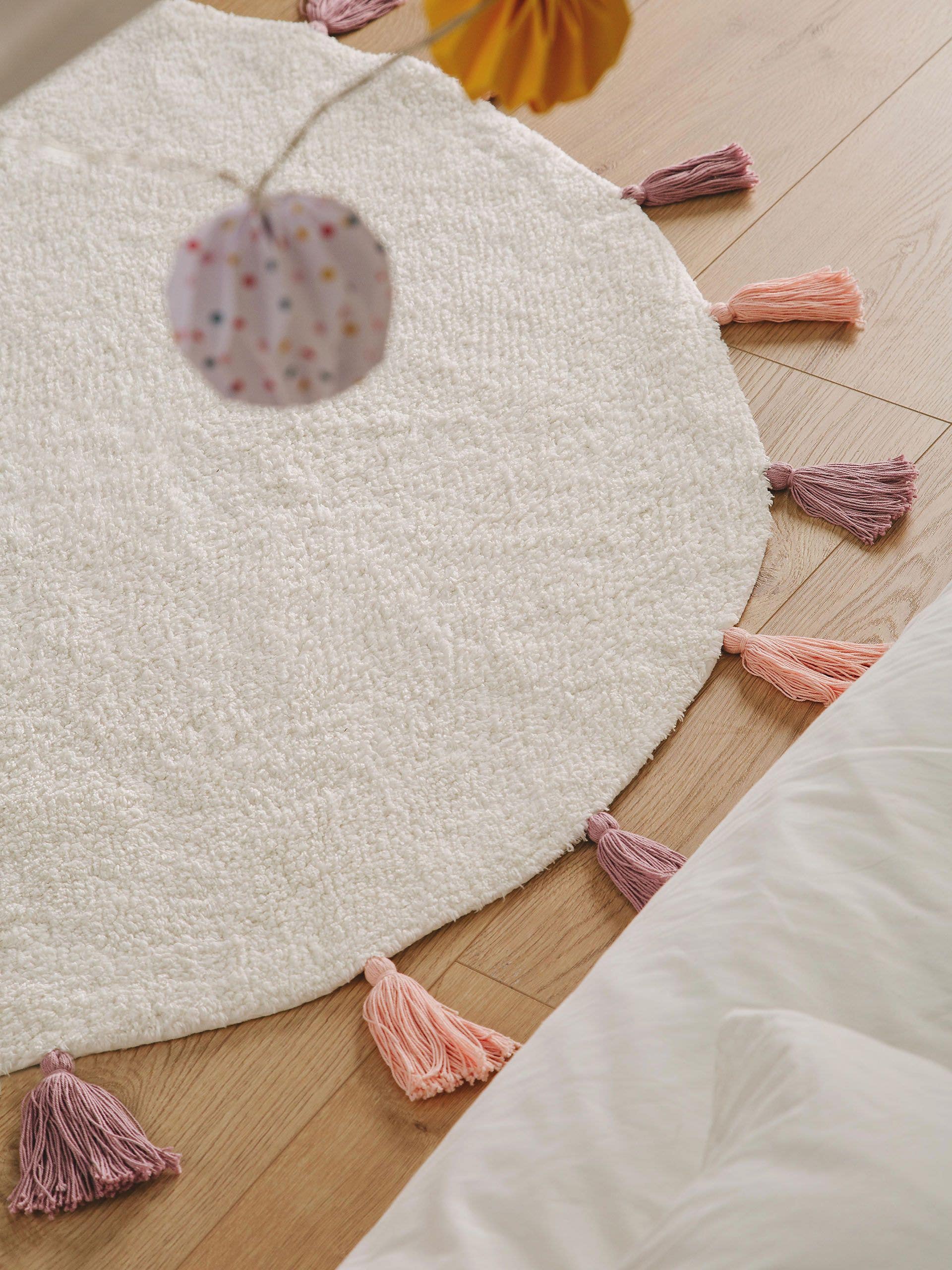 Tapis enfant lavable Malu Rose