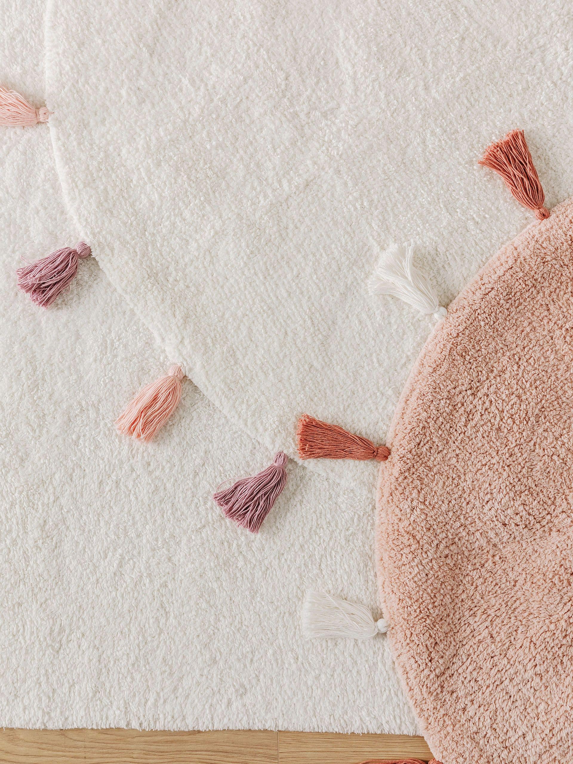 Tapis enfant lavable Malu Rose