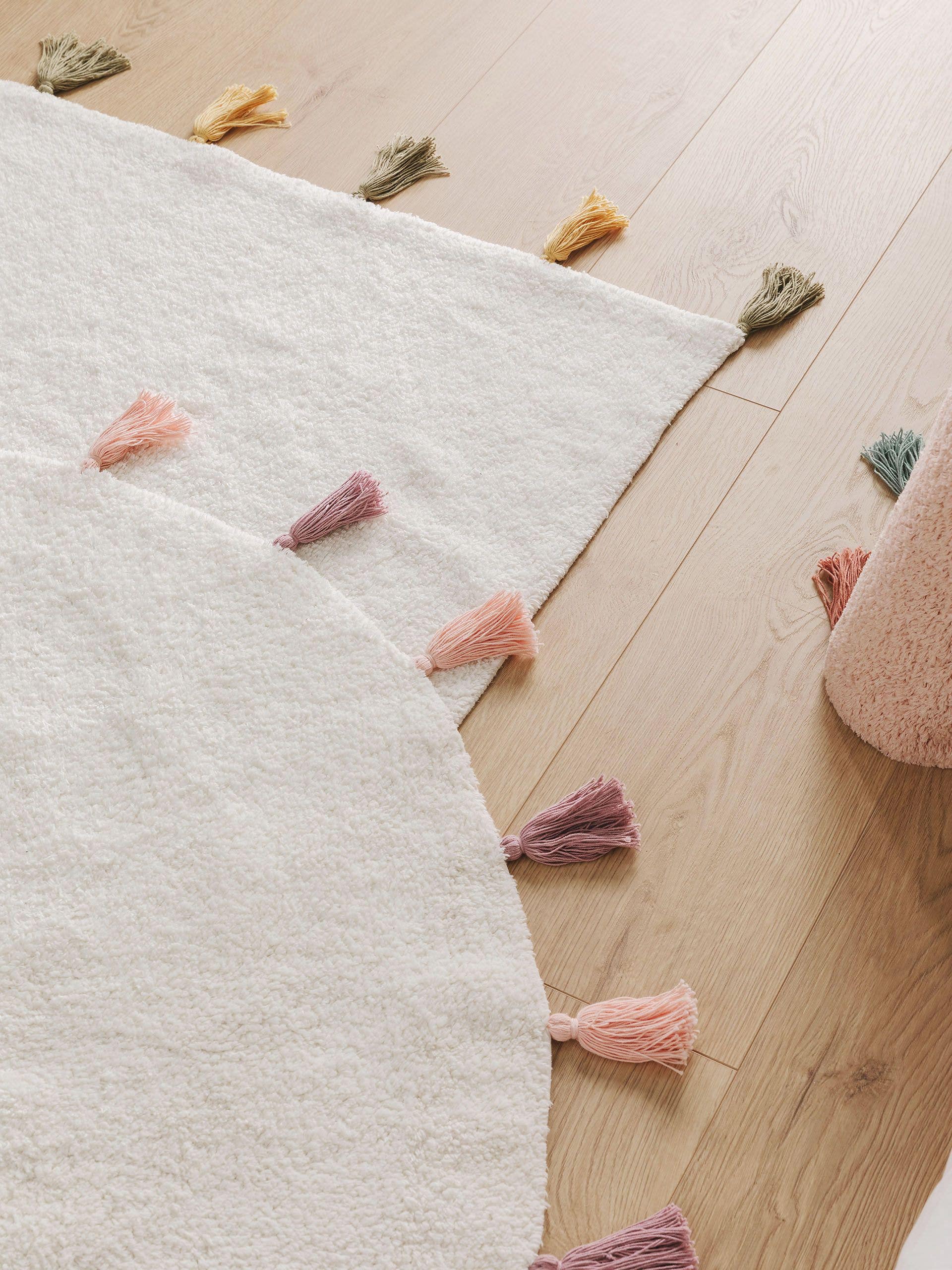 Waschbarer Kinderteppich Malu Gelb/Grün