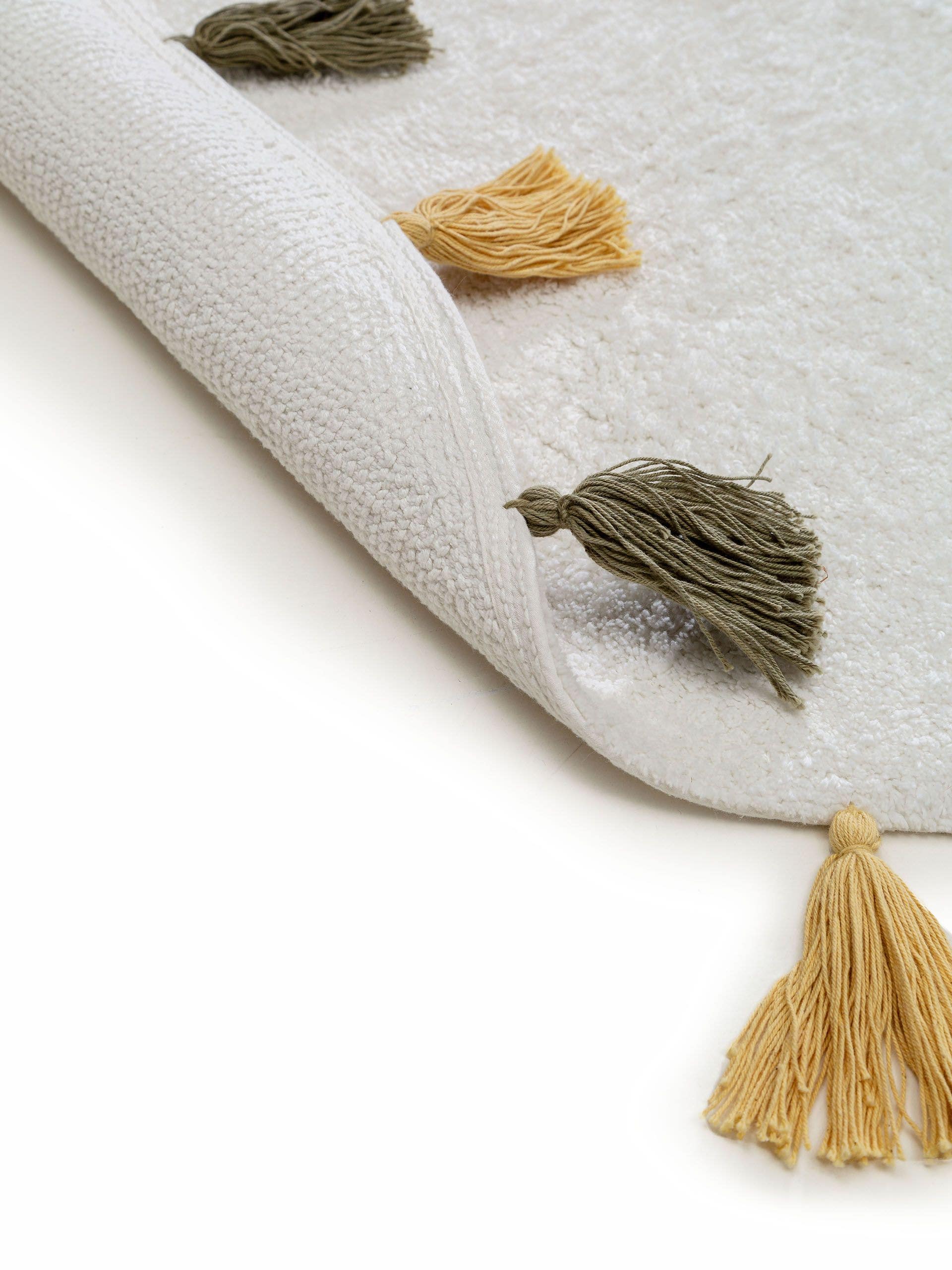 Waschbarer Kinderteppich Malu Gelb/Grün