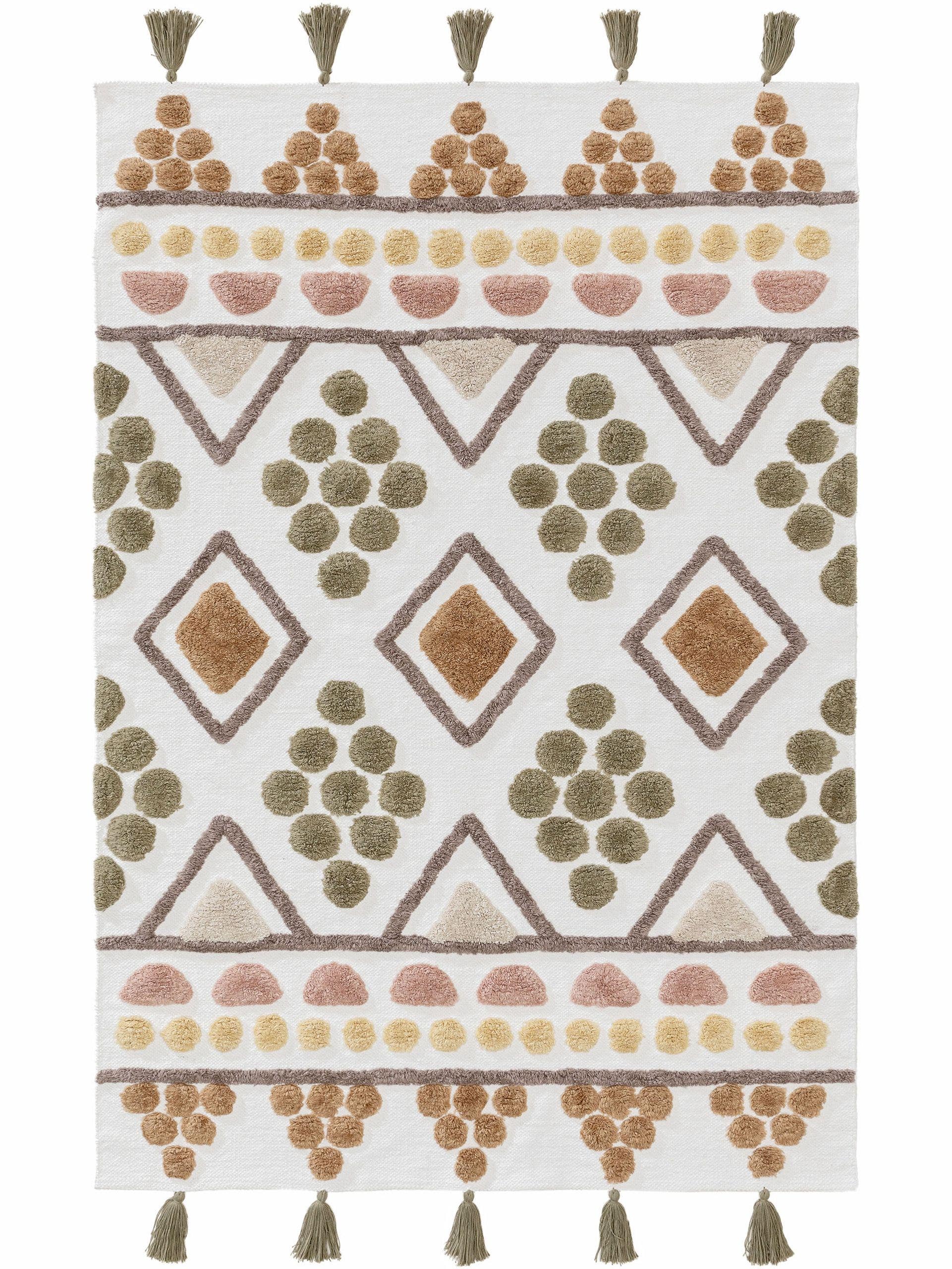 Waschbarer Kinderteppich Maya Multicolor/