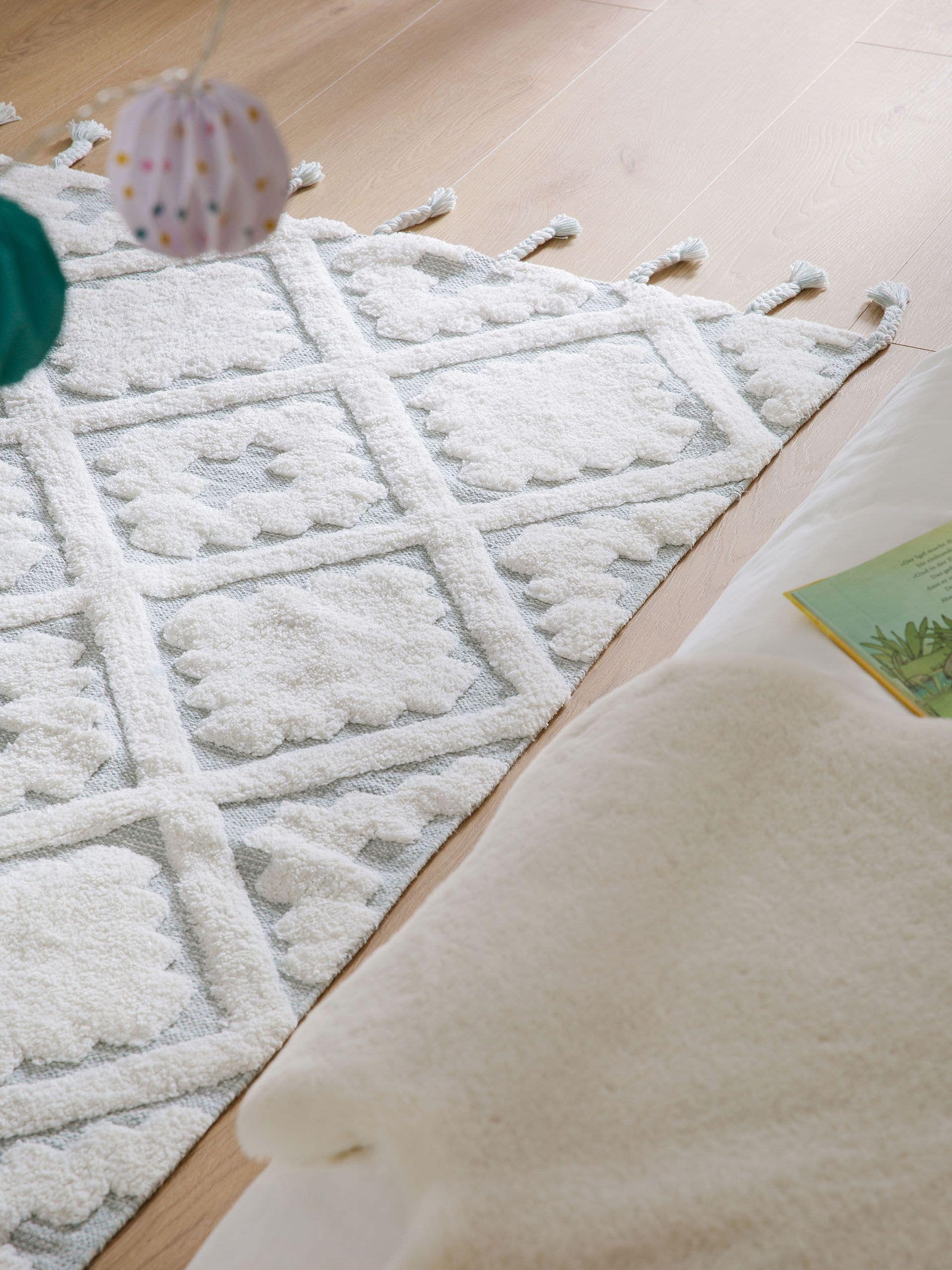 Waschbarer Kinderteppich Matheo Mint