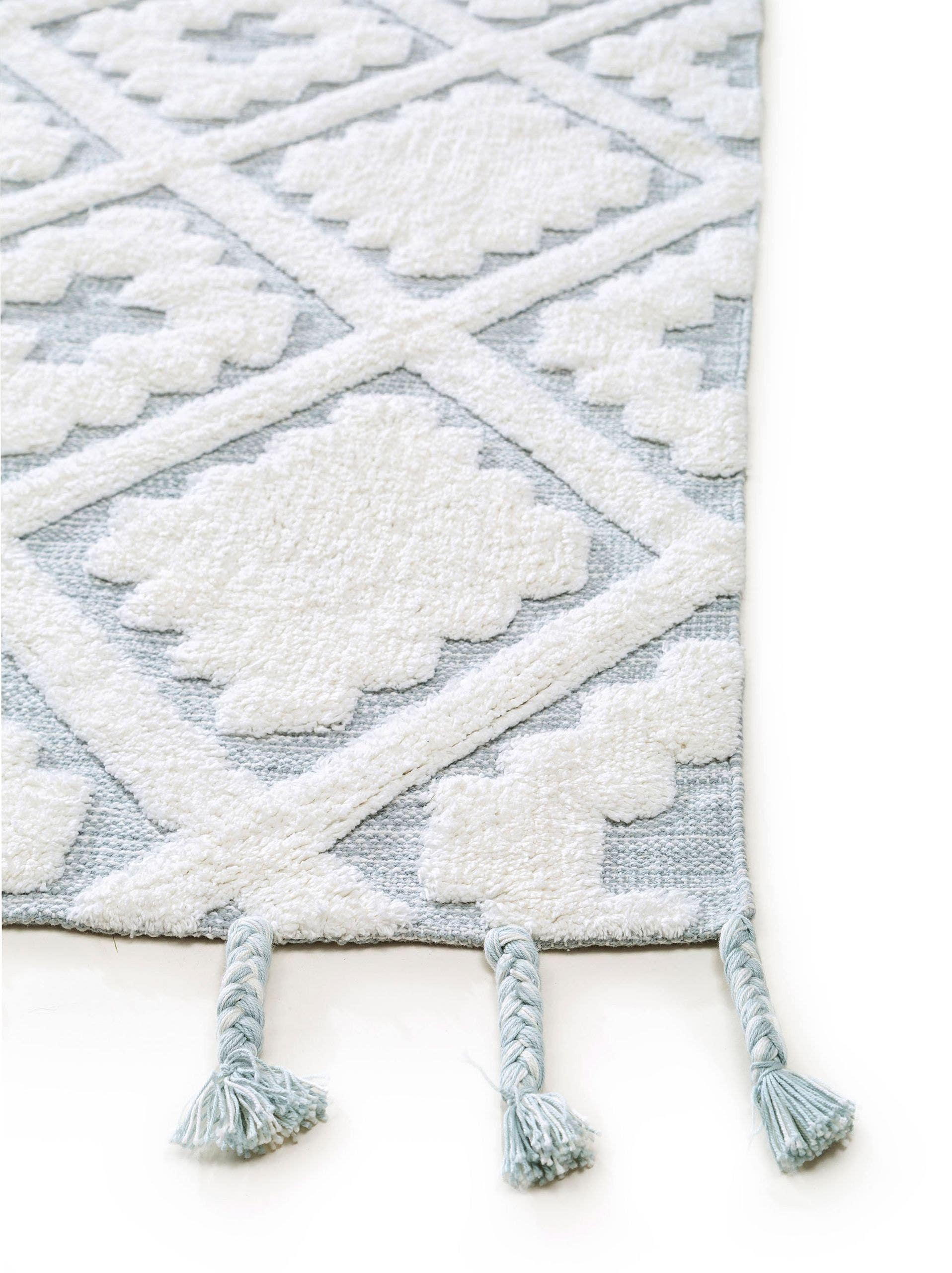 Waschbarer Kinderteppich Matheo Mint