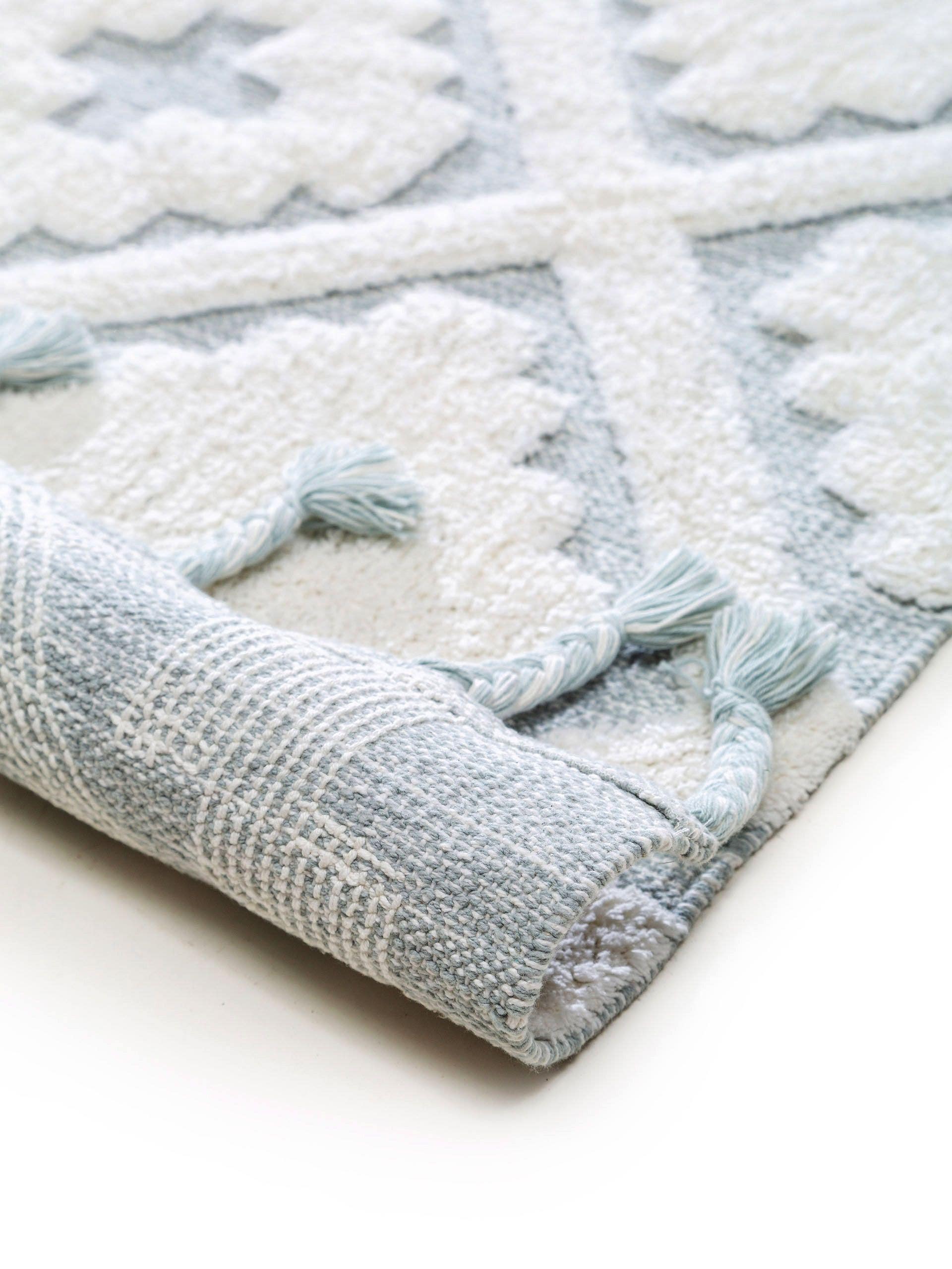 Waschbarer Kinderteppich Matheo Mint