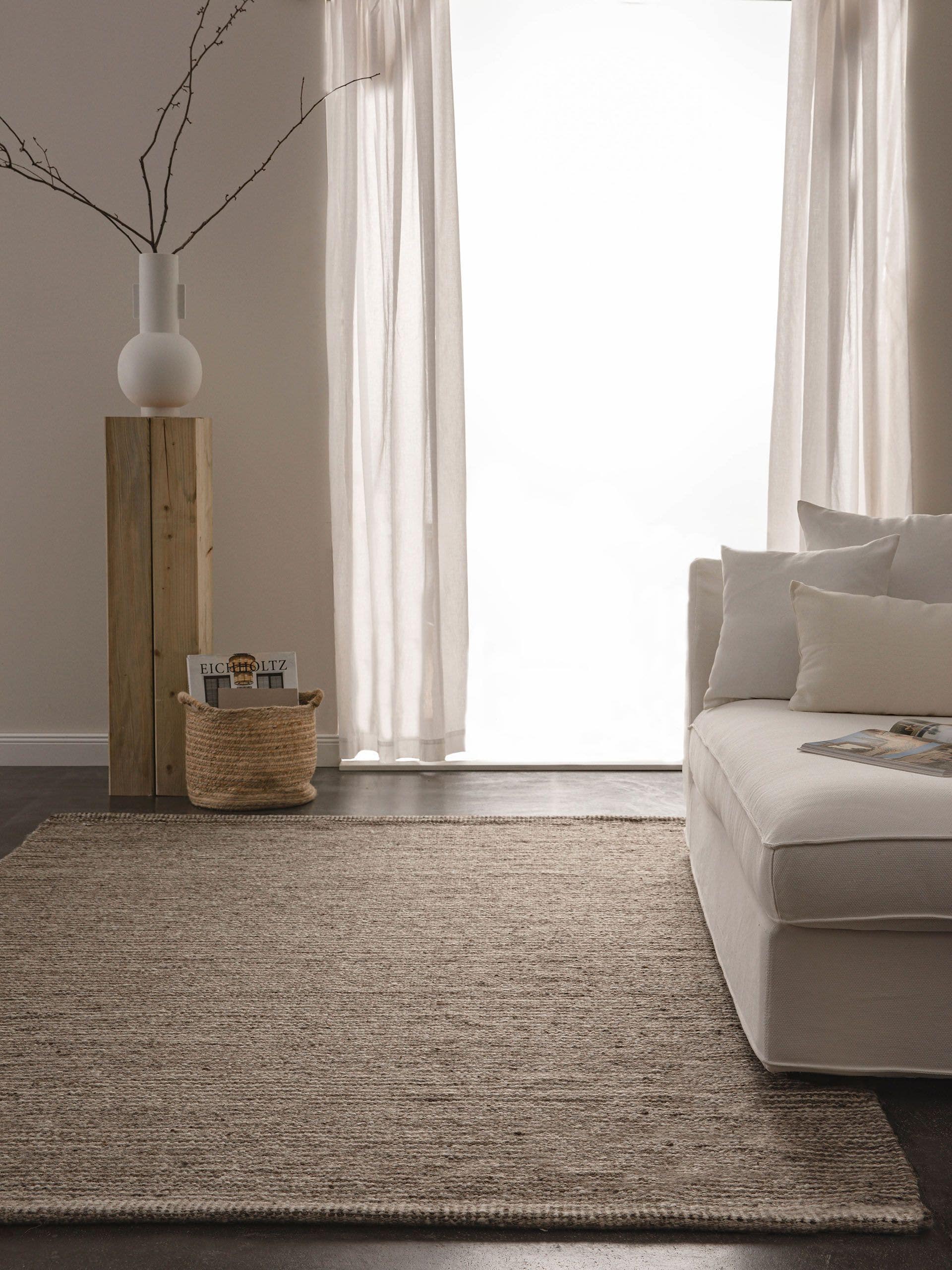 Tapis en laine Nazar Taupe
