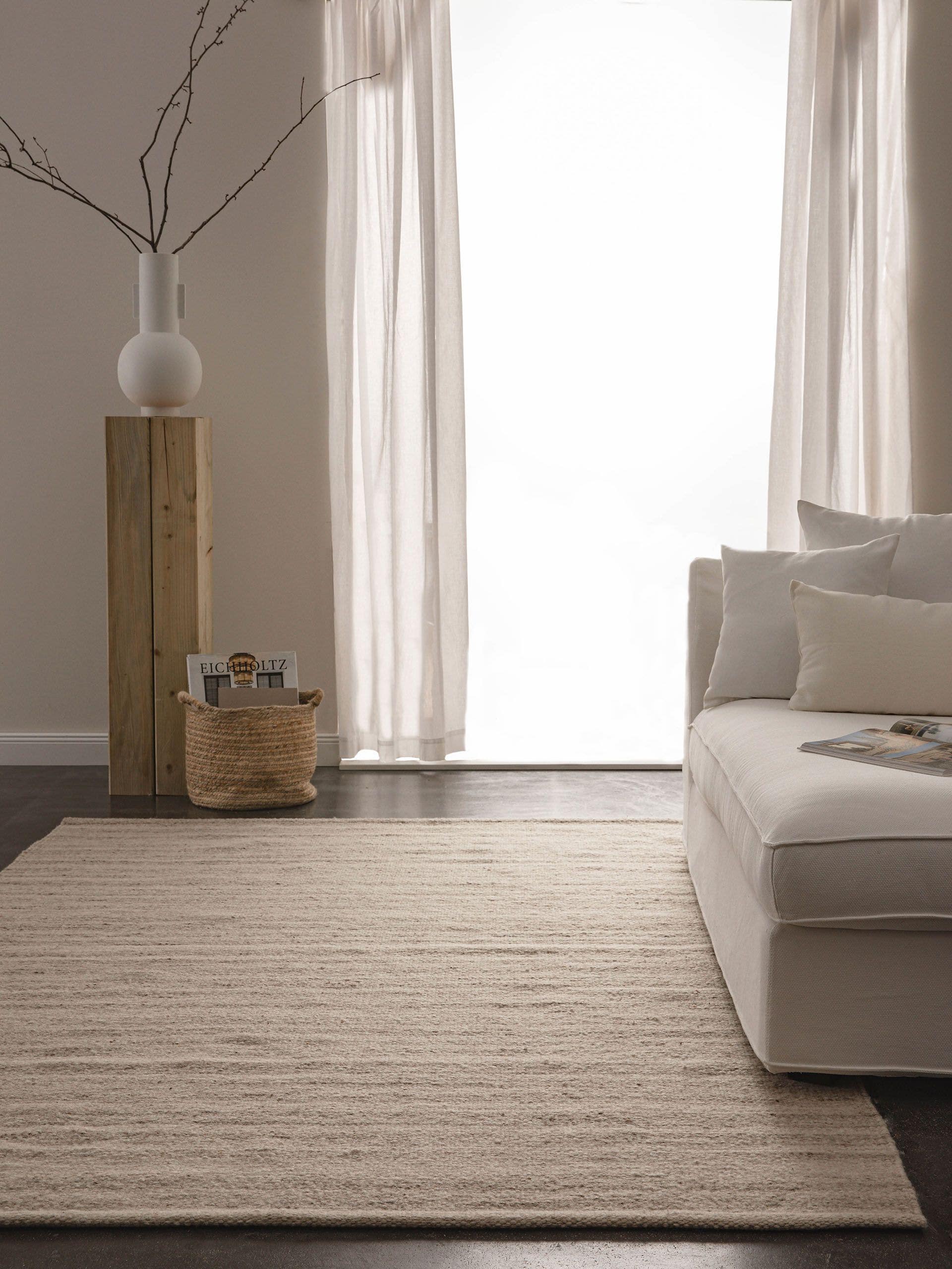 Wollteppich Nazar Cream/Grau