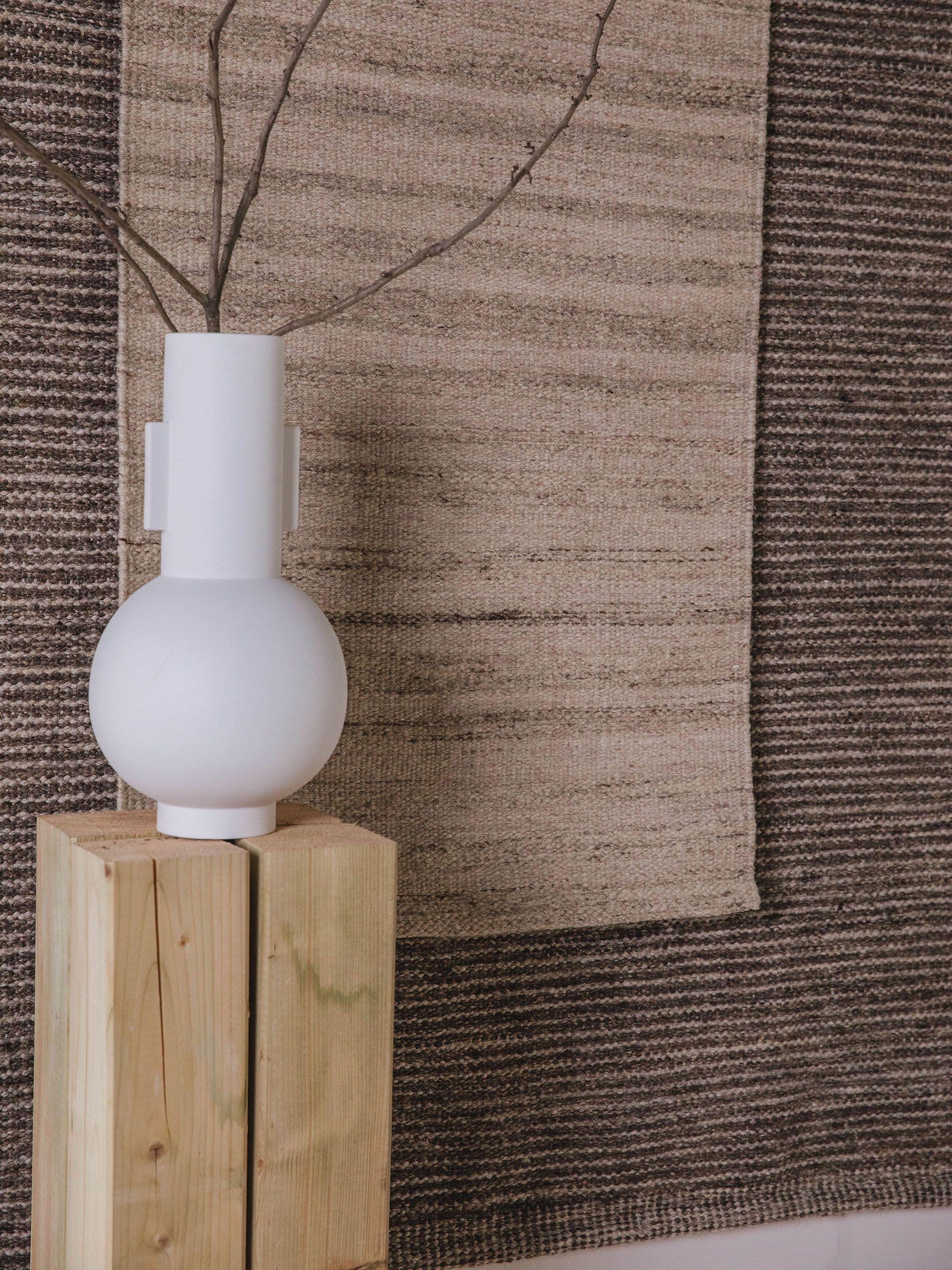 Wollteppich Nazar Cream/Grau