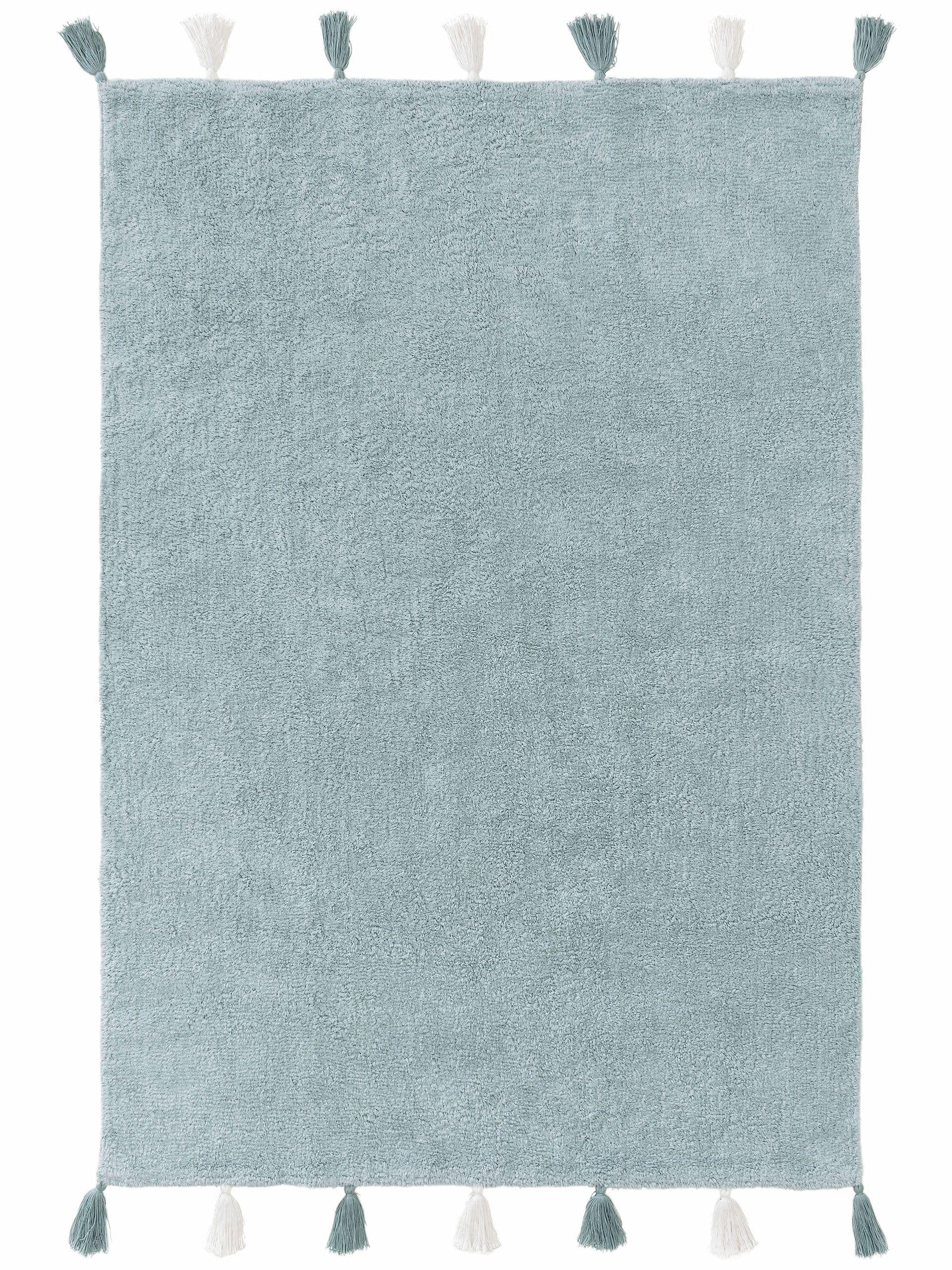 Waschbarer Kinderteppich Malu Mint