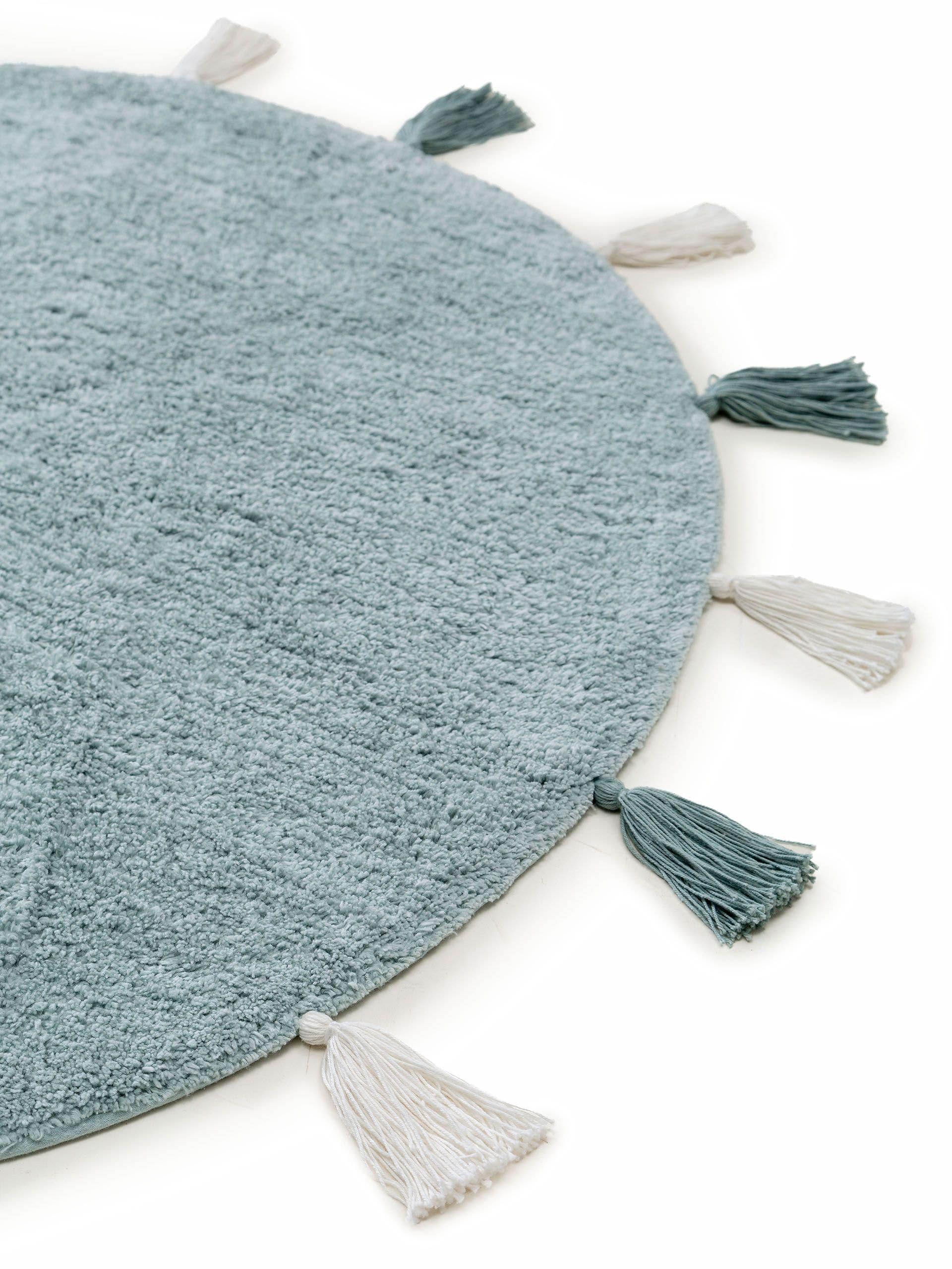 Waschbarer Kinderteppich Malu Mint