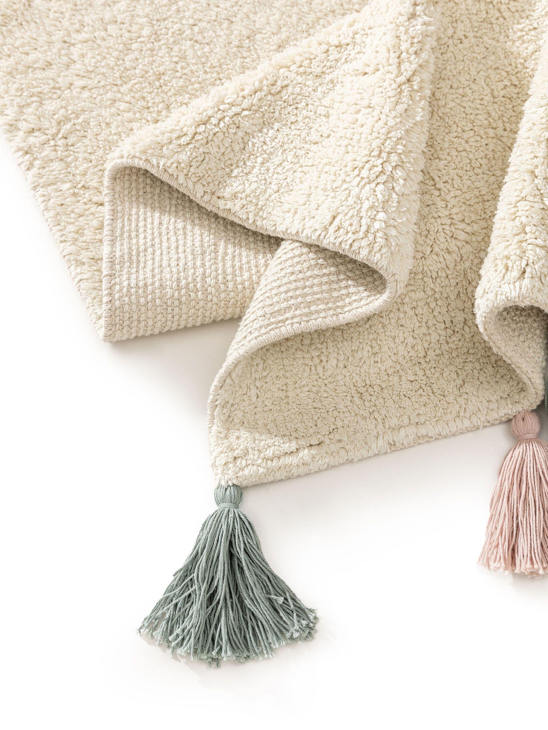 Waschbarer Kinderteppich Malu Cream
