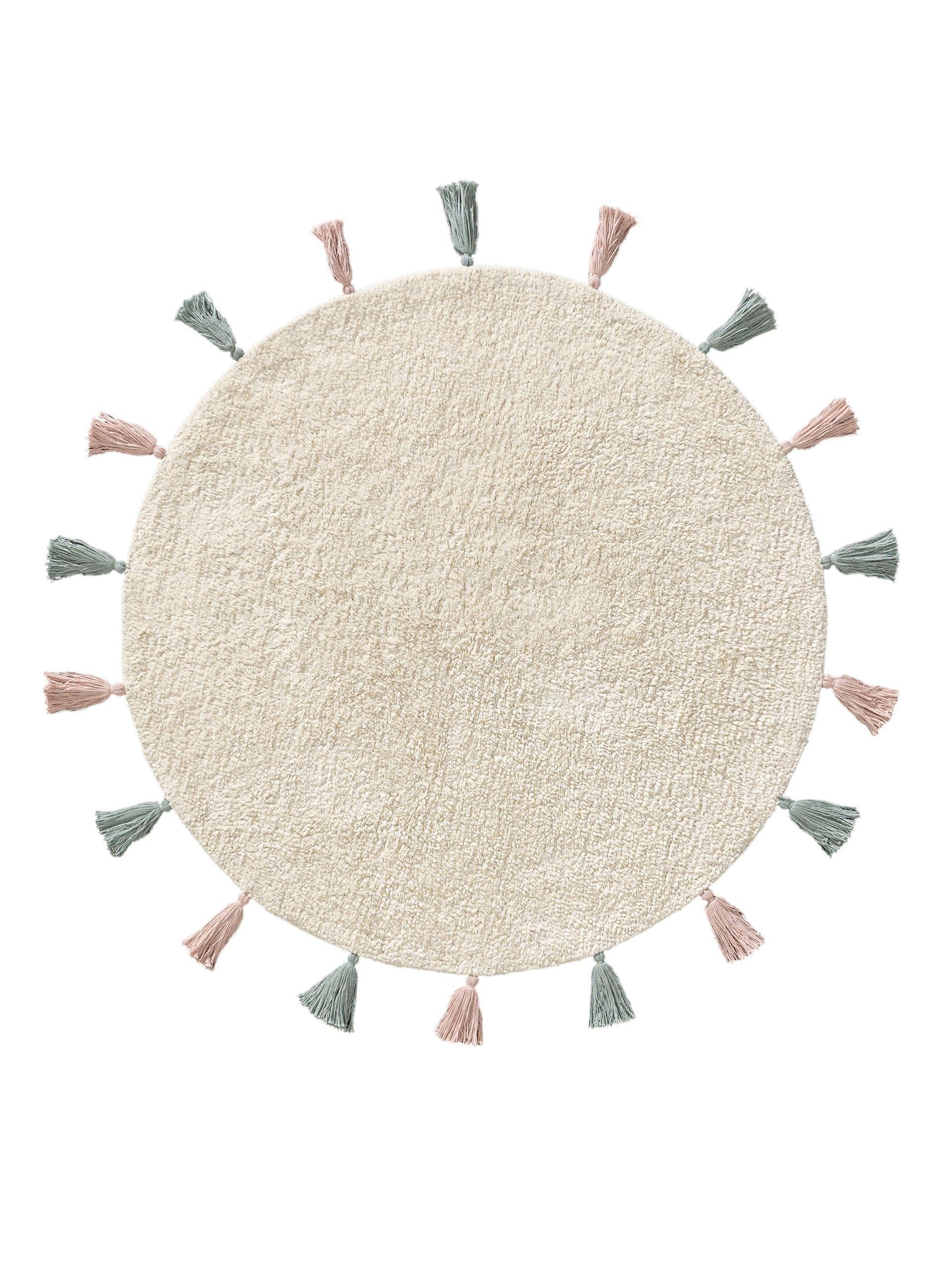 Waschbarer Kinderteppich Malu Cream