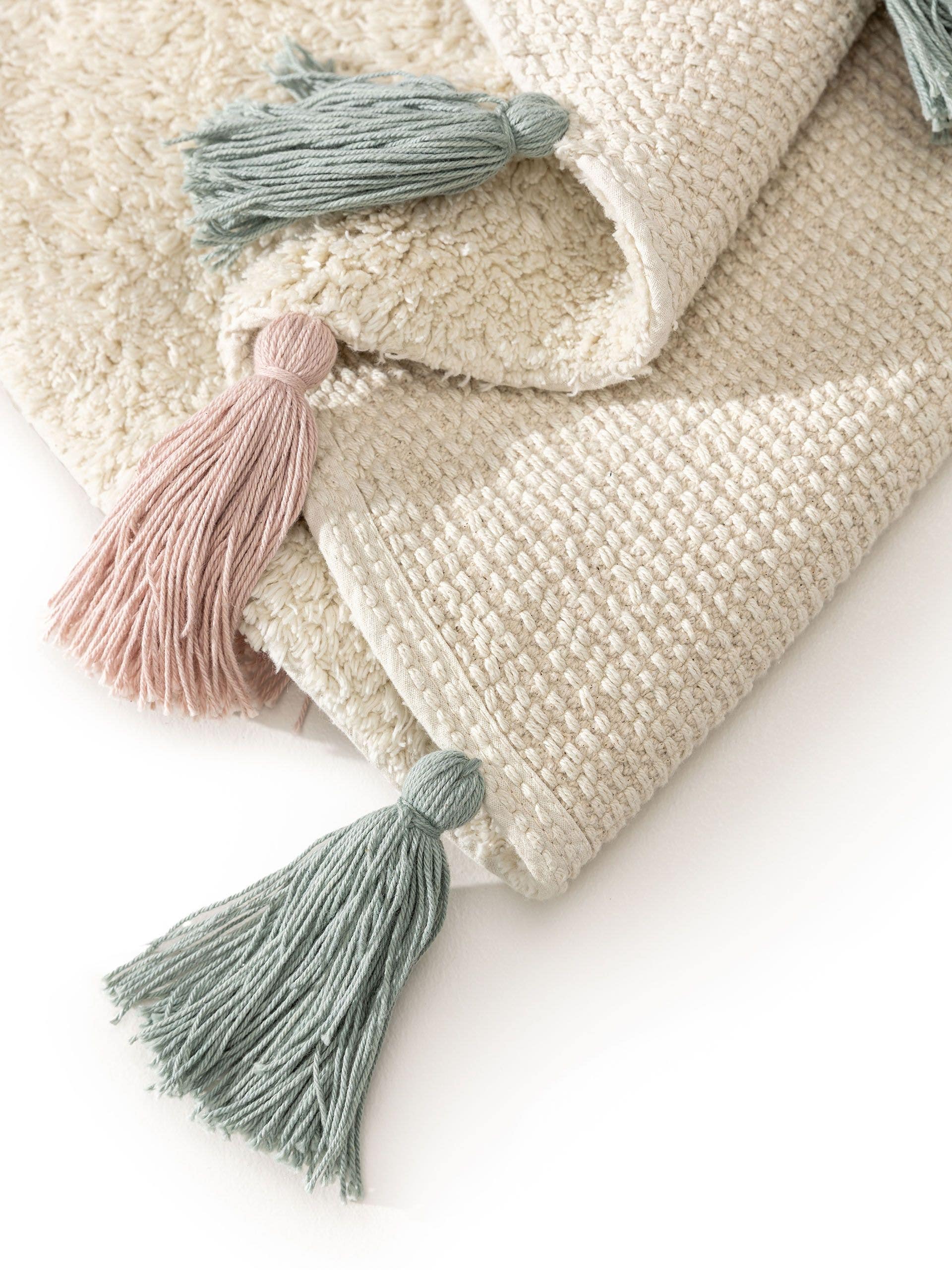Waschbarer Kinderteppich Malu Cream