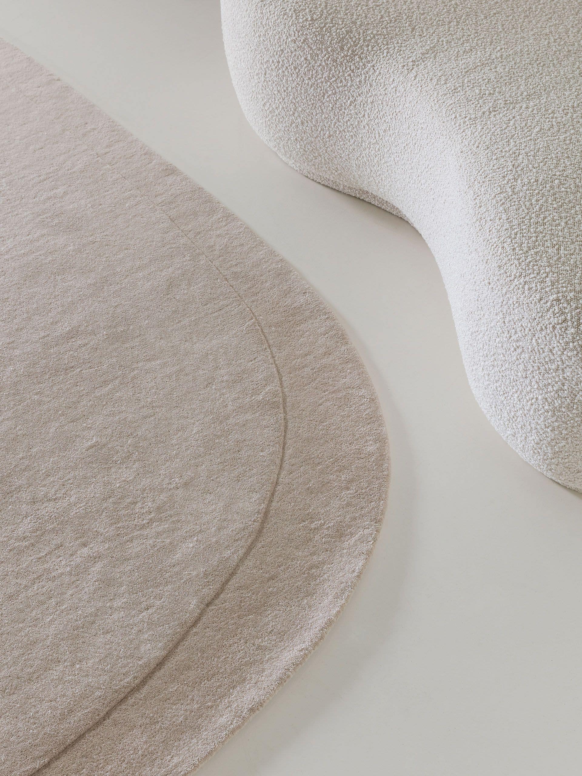 Wollteppich Shape Cream