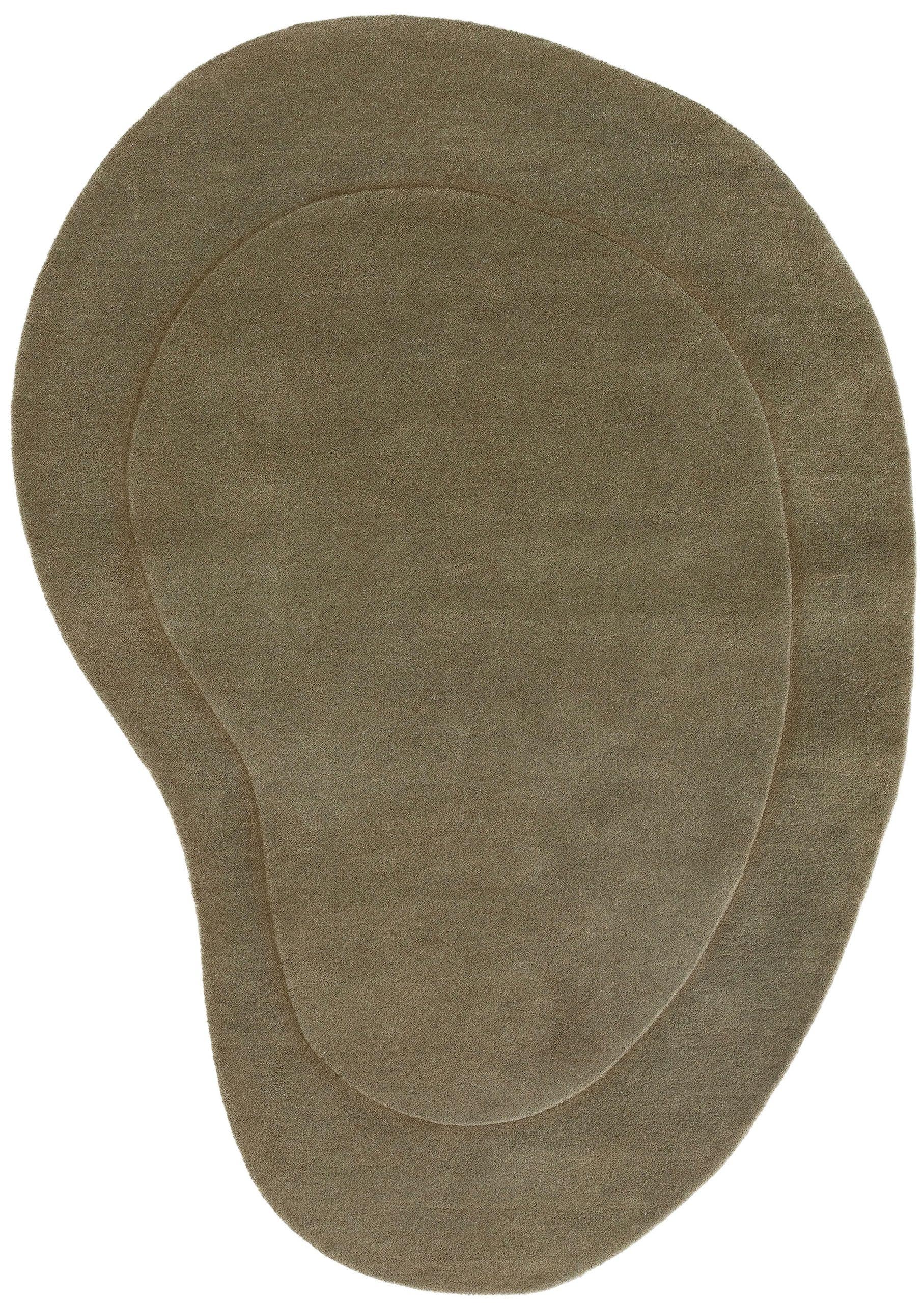 Wollteppich Shape Hellgrün