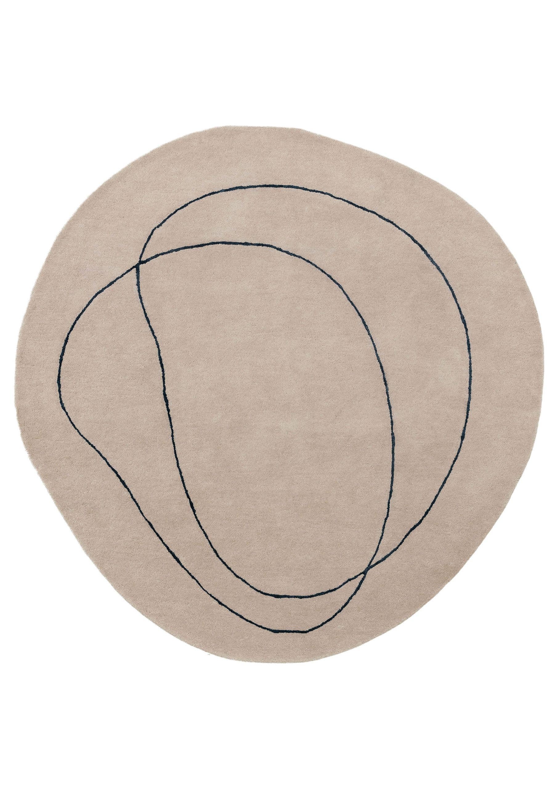 Wollteppich Shape Cream