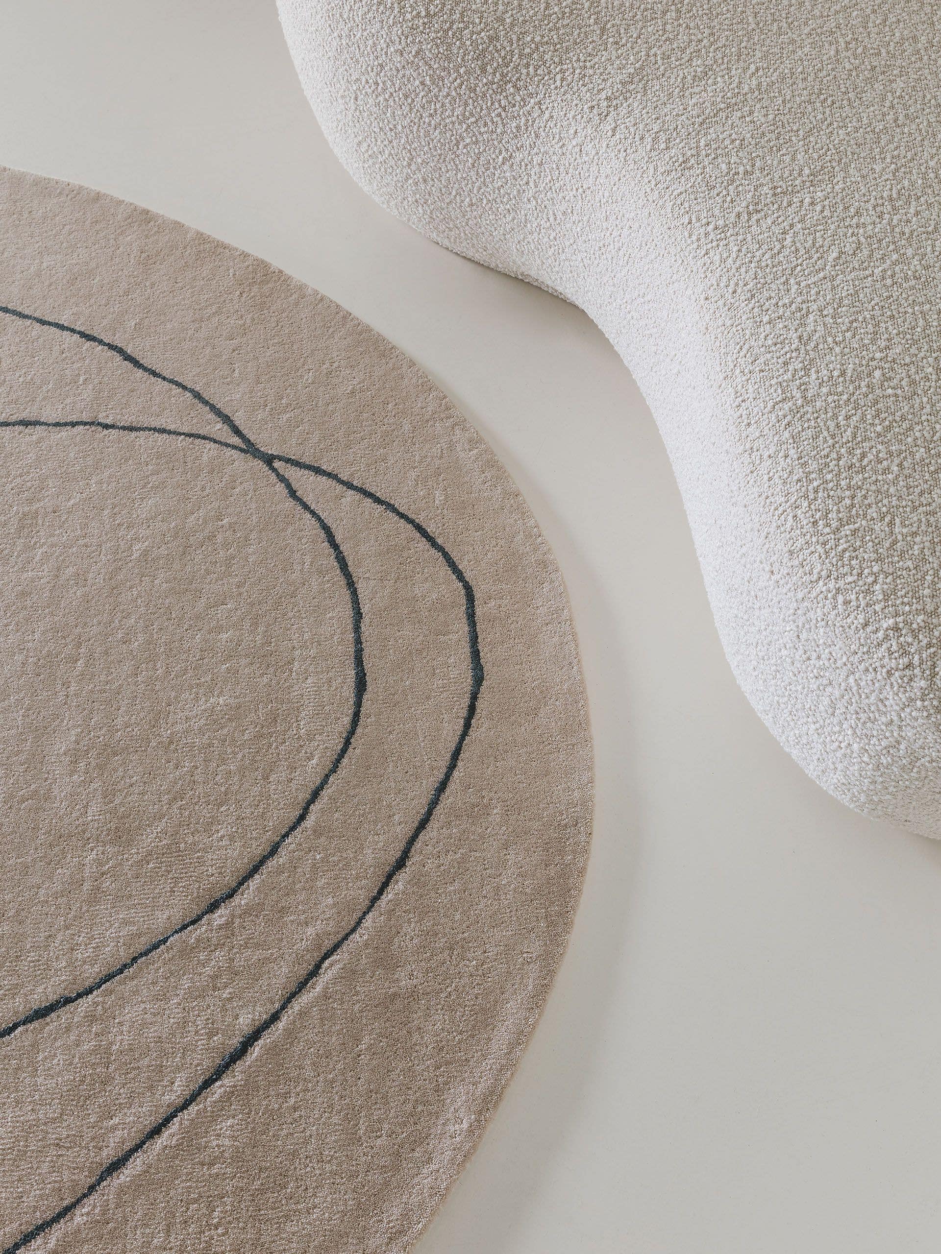 Wollteppich Shape Cream