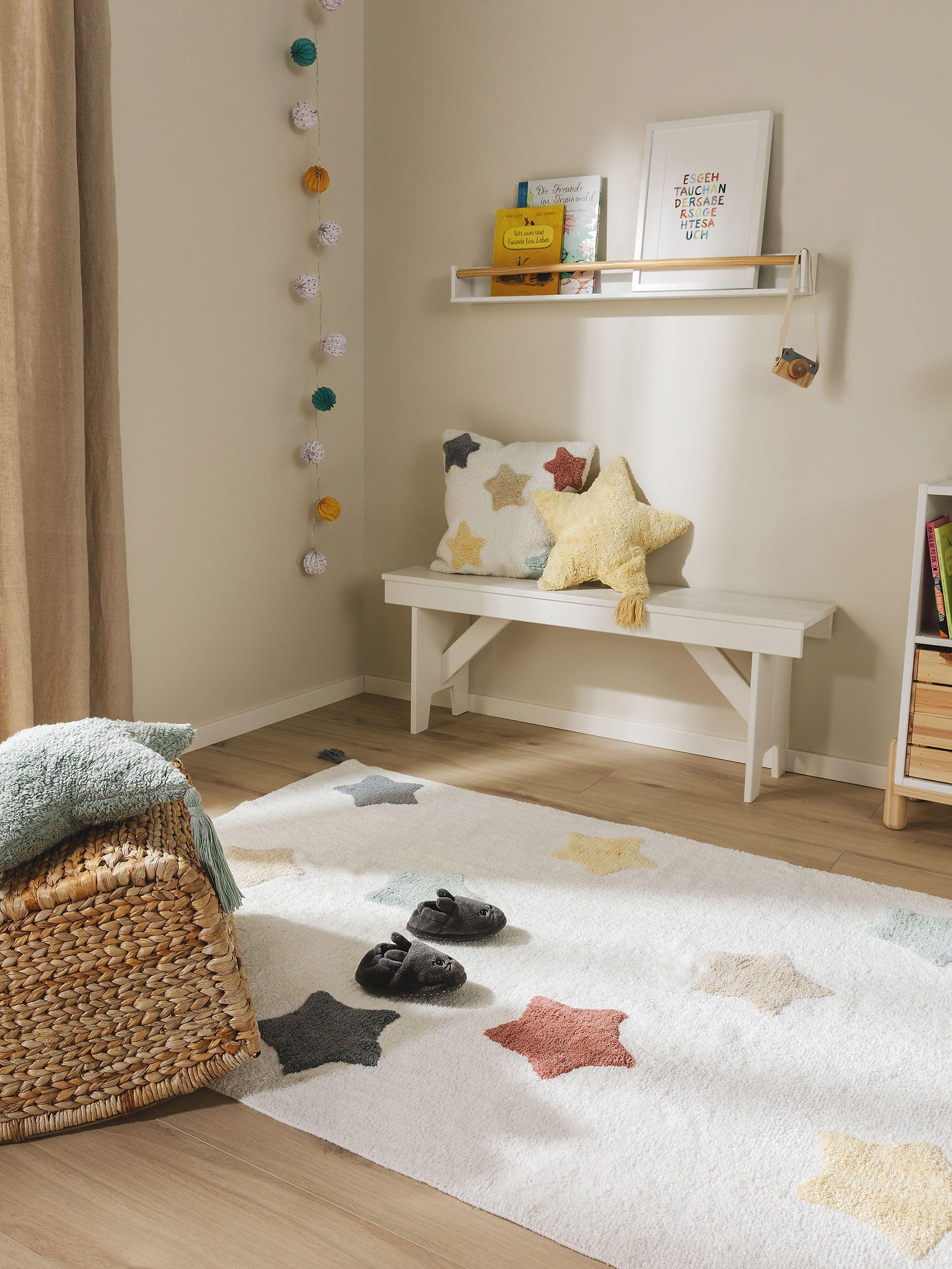 Tapis enfant lavable Etoiles