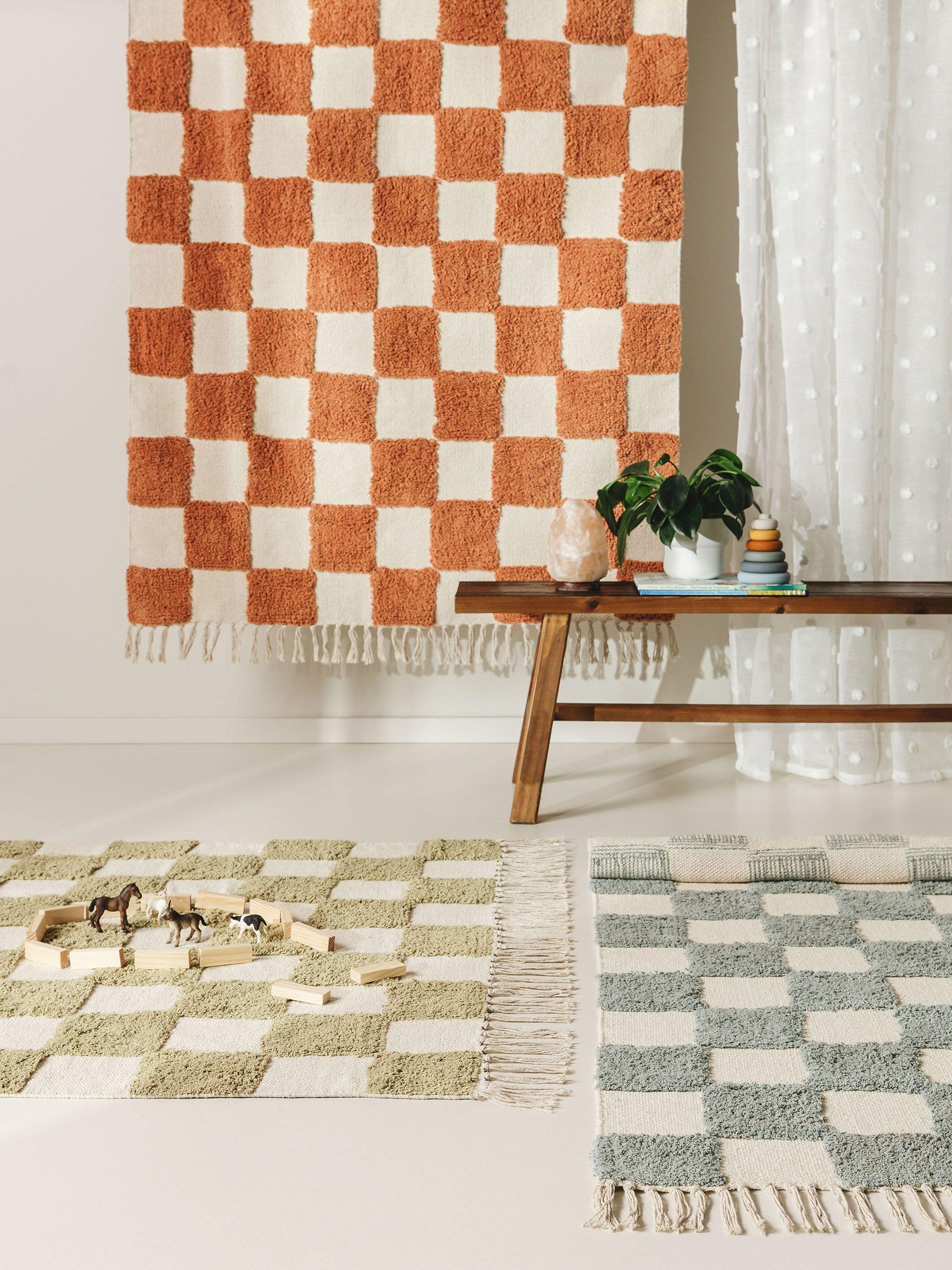Kinderteppich Caro Terracotta