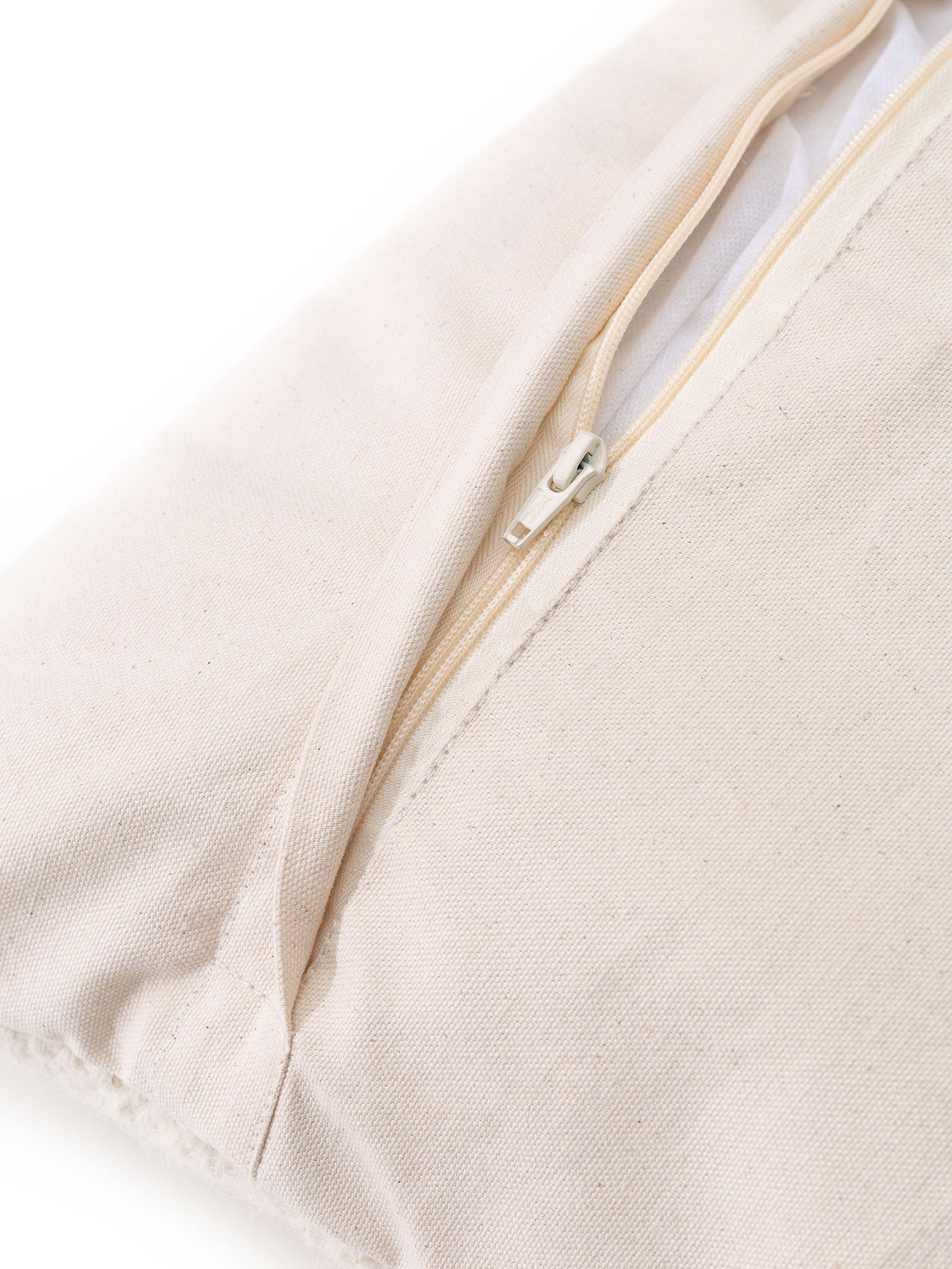 Housse de coussin Shawn ivoire