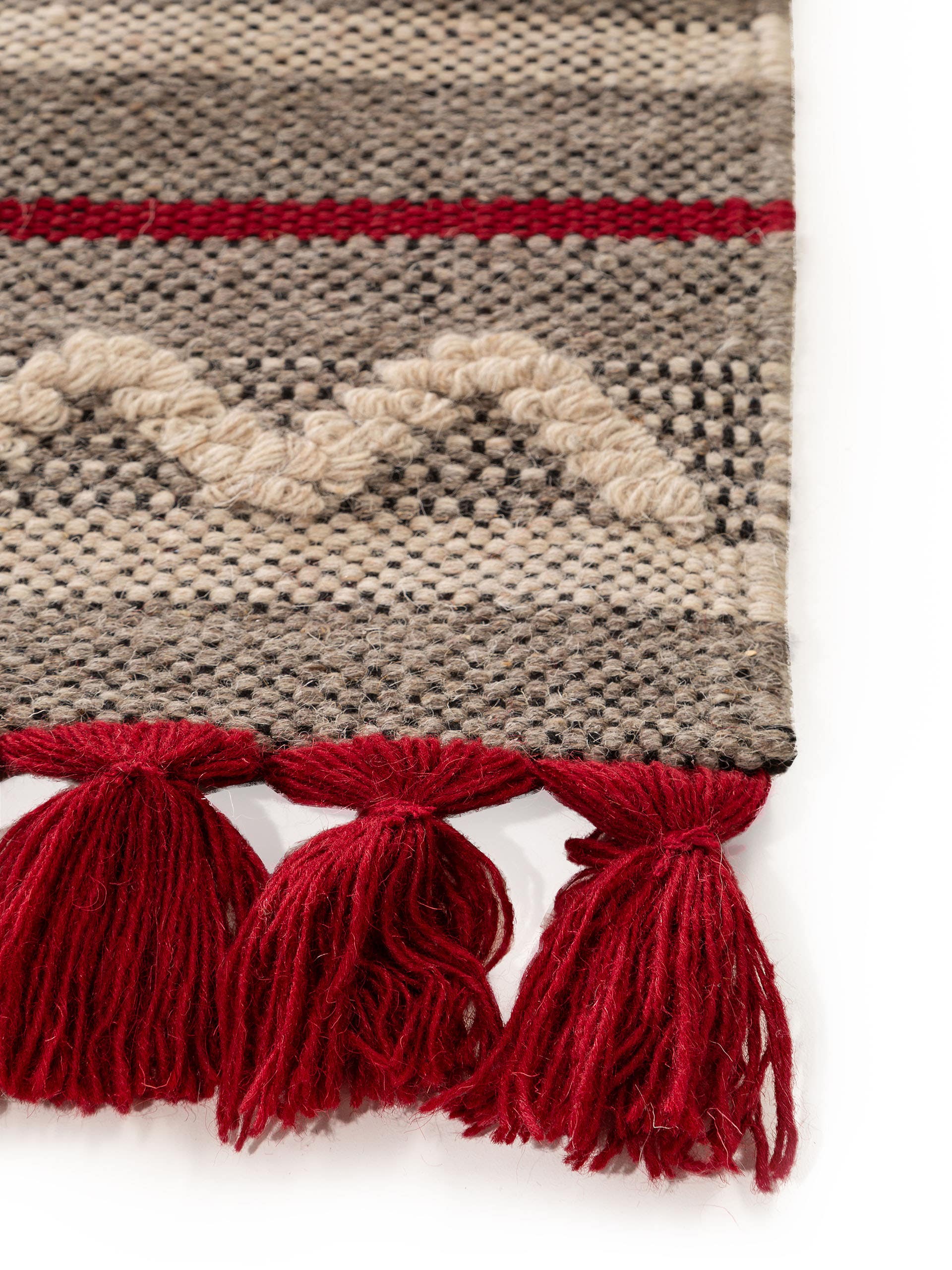 Tapis en laine Tolga /Rouge